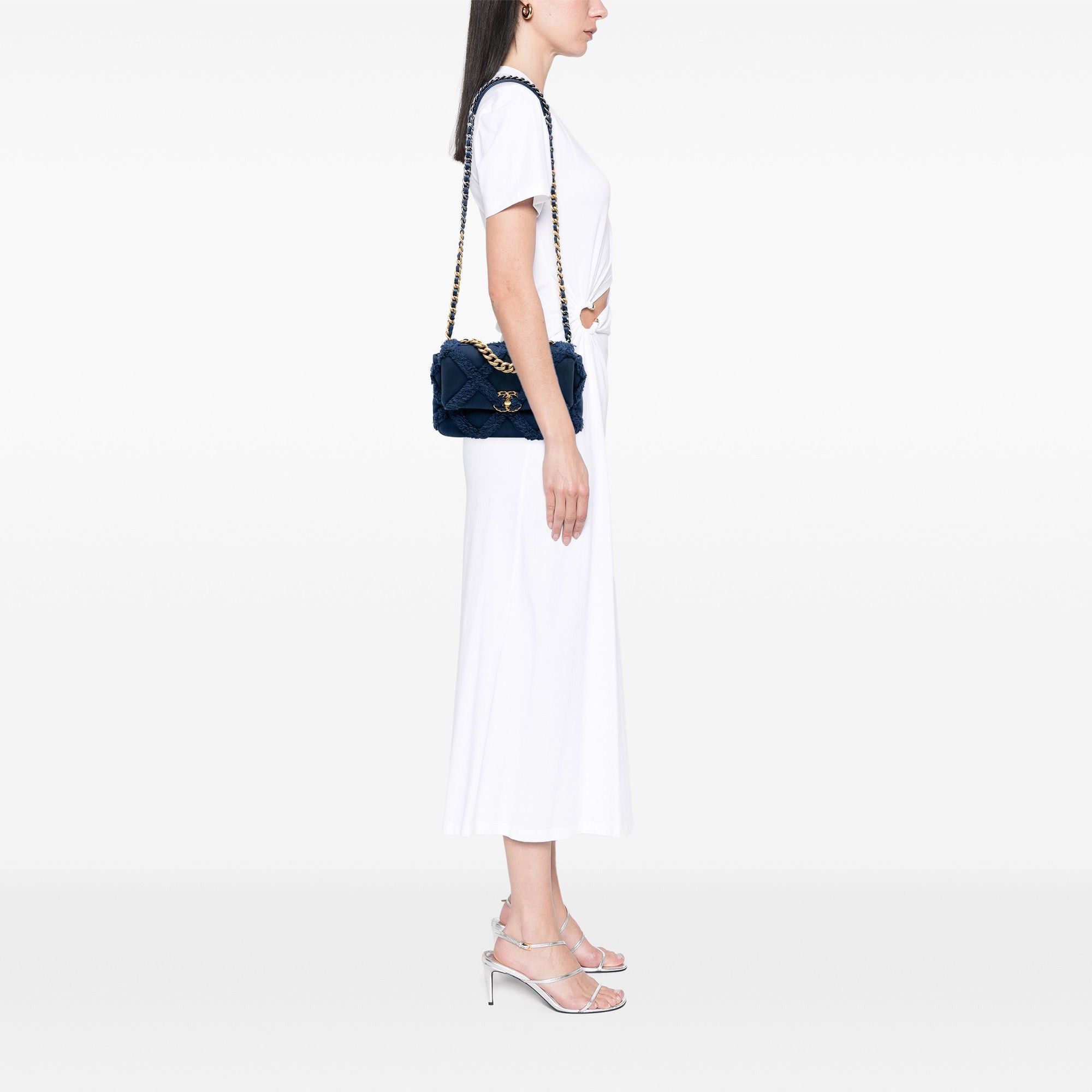 Chanel Medium Canvas and Cotton 19 Flap Size ONE SIZE - 7 Thumbnail