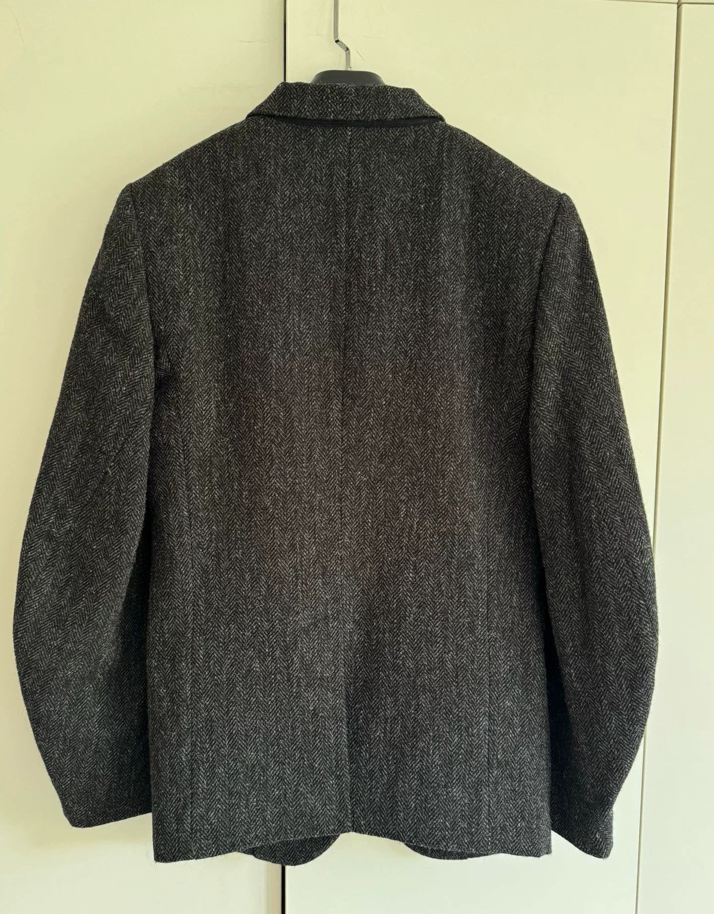 Ann Demeulemeester Ann Demeulemeester Gray Herringbone Blazer Size US XS / EU 42 / 0 - 7 Thumbnail