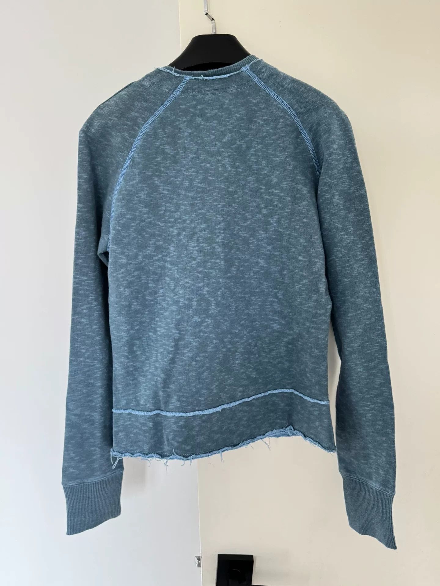 Diesel Diesel Distressed Collarless Sweatshirt Jacket Size L / US 10 / IT 46 - 7 Thumbnail