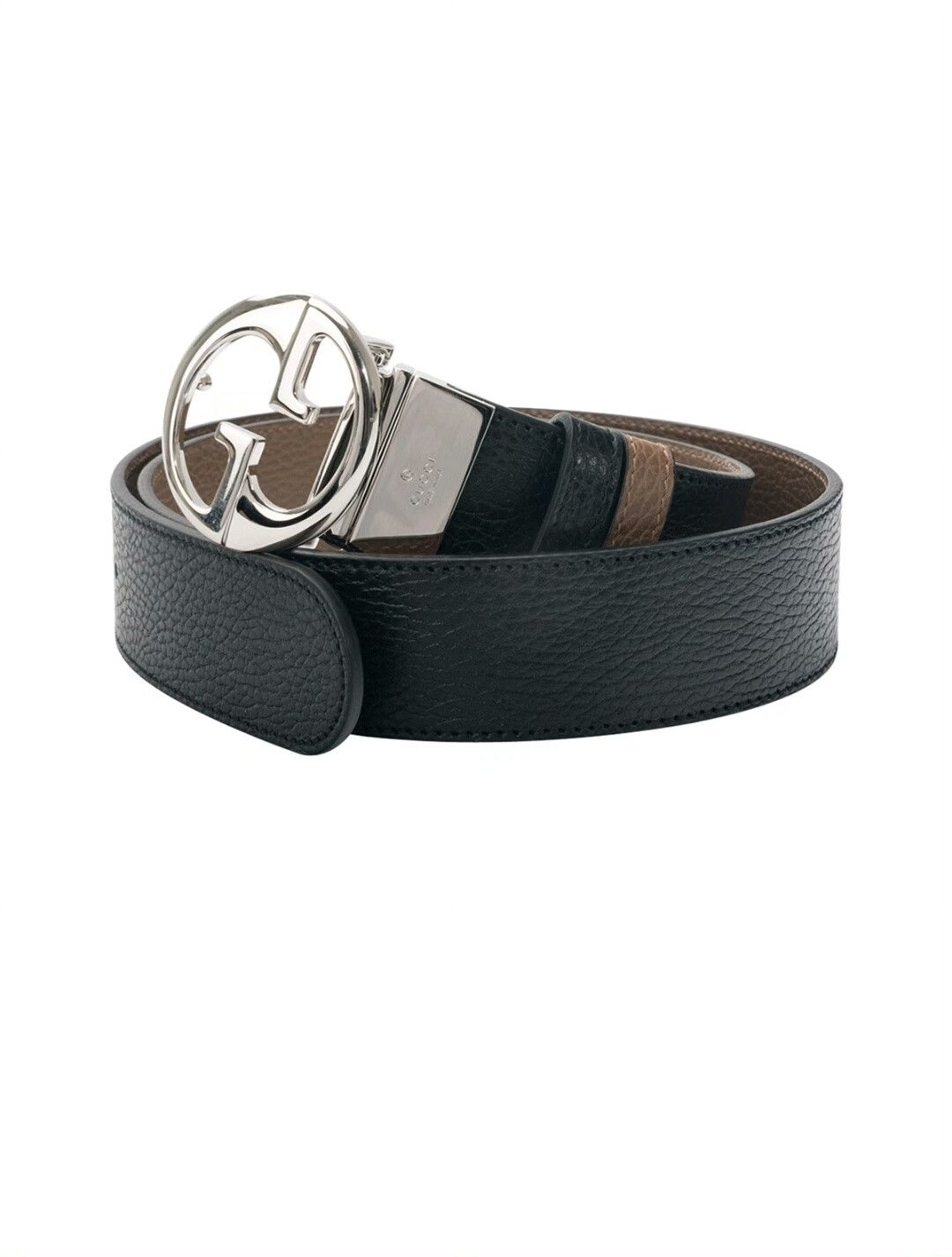 Gucci Gucci Unisex Logo Buckle Leather Belt Size ONE SIZE - 4 Thumbnail