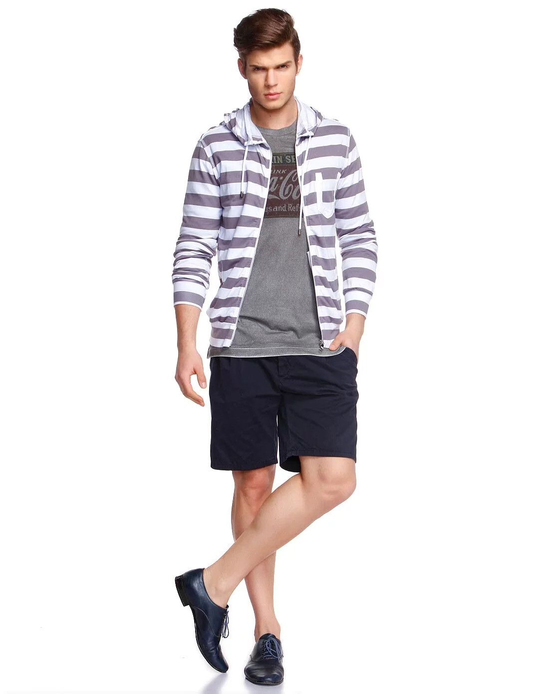 Dolce & Gabbana Dolce Gabbana Striped Hooded Sweatshirt Size US M / EU 48-50 / 2 - 10 Thumbnail