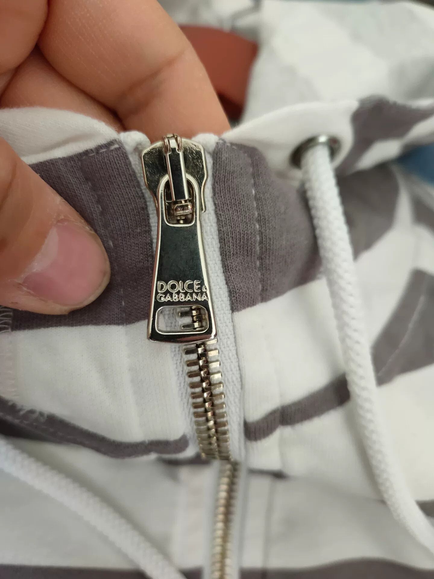 Dolce & Gabbana Dolce Gabbana Striped Hooded Sweatshirt Size US M / EU 48-50 / 2 - 5 Thumbnail