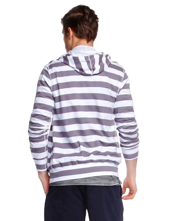 Dolce & Gabbana Dolce Gabbana Striped Hooded Sweatshirt Size US M / EU 48-50 / 2 - 3 Thumbnail