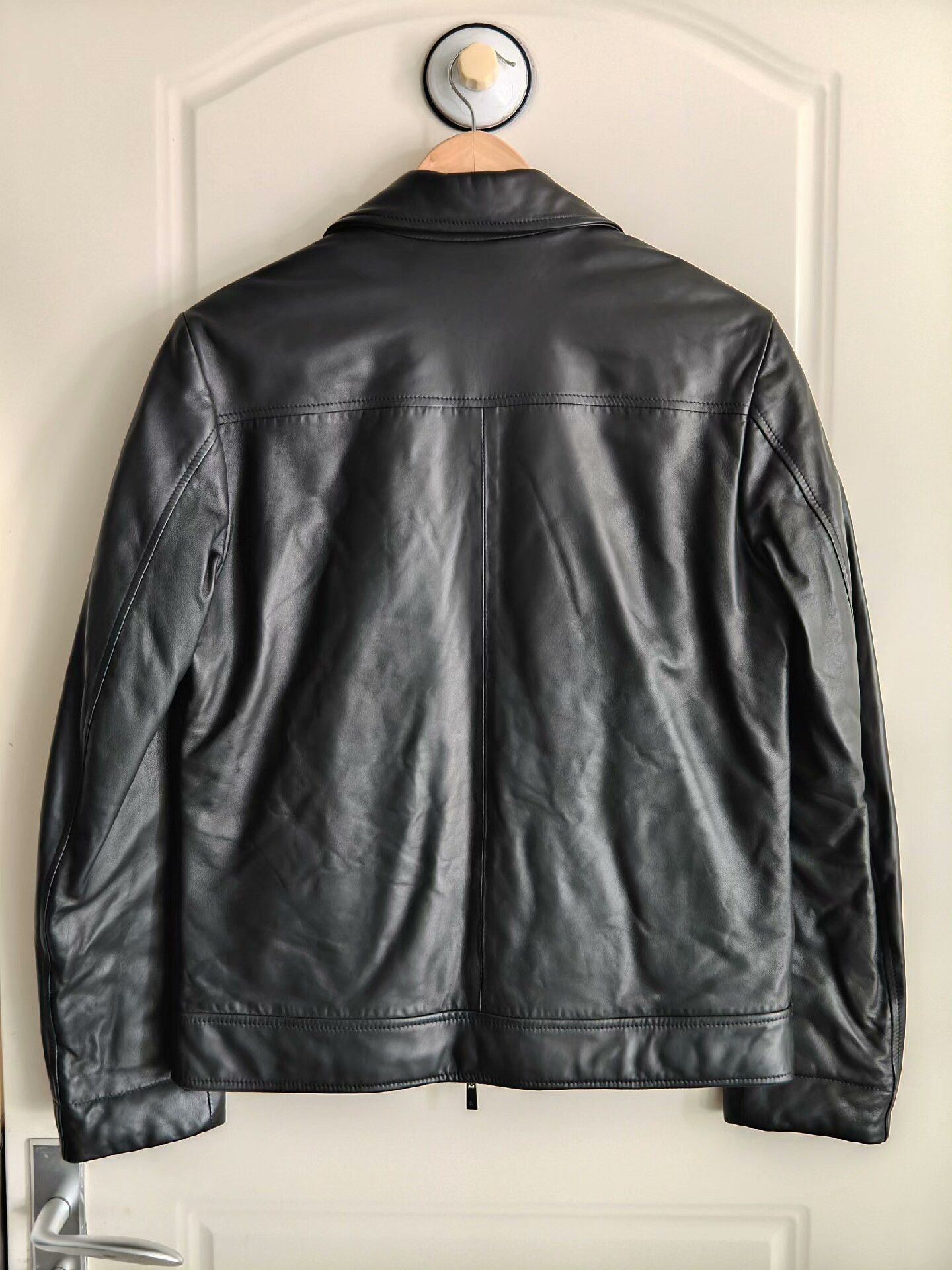 Canali CANALI Double-Sided Leather Down Jacket Size US M / EU 48-50 / 2 - 3 Thumbnail