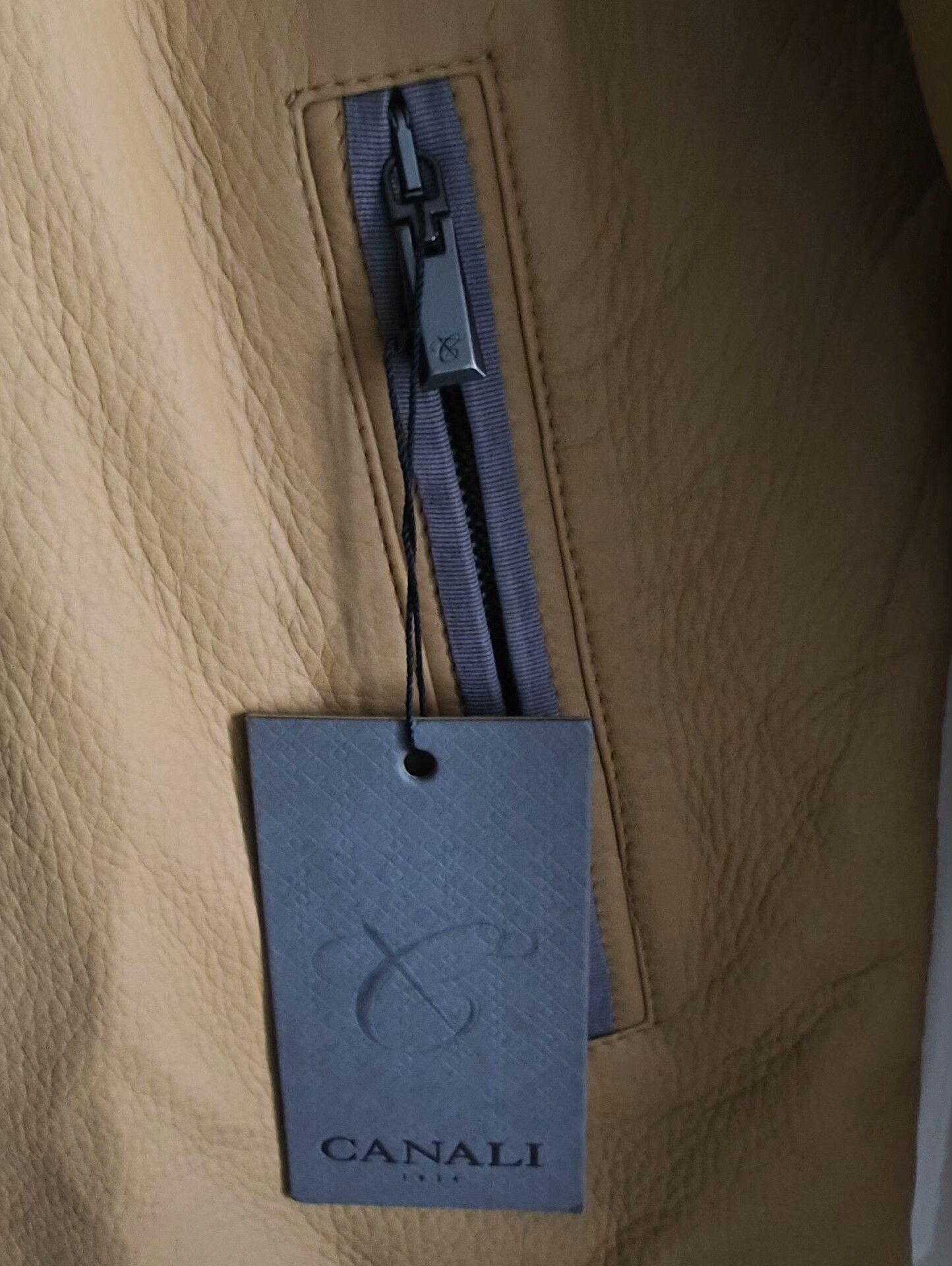 Canali CANALI Double-Sided Deer Leather Down Jacket Size US M / EU 48-50 / 2 - 4 Thumbnail