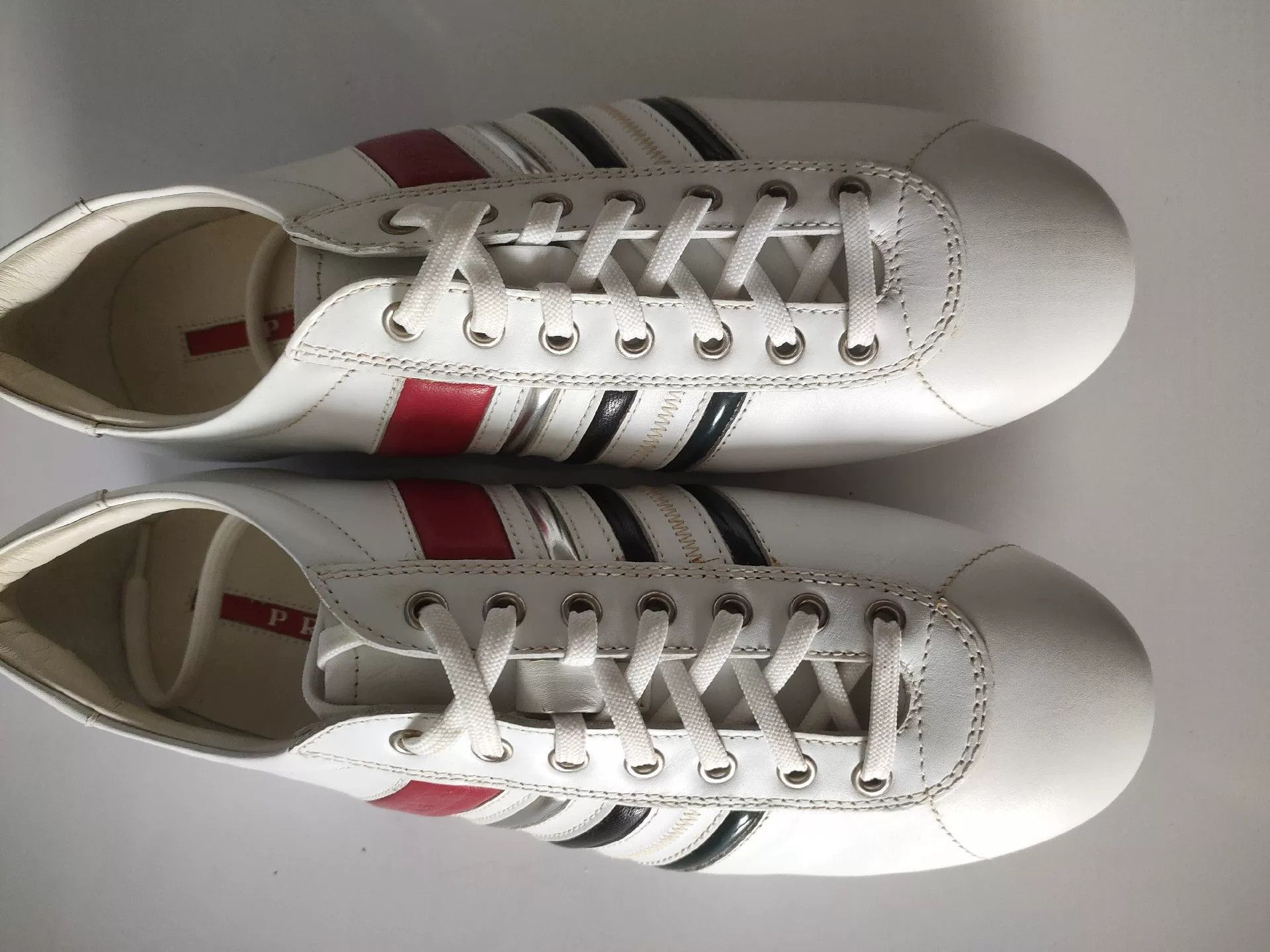 Prada Prada Men's Retro Leather Casual Sneakers Size US 6.5 / EU 39-40 - 4 Thumbnail