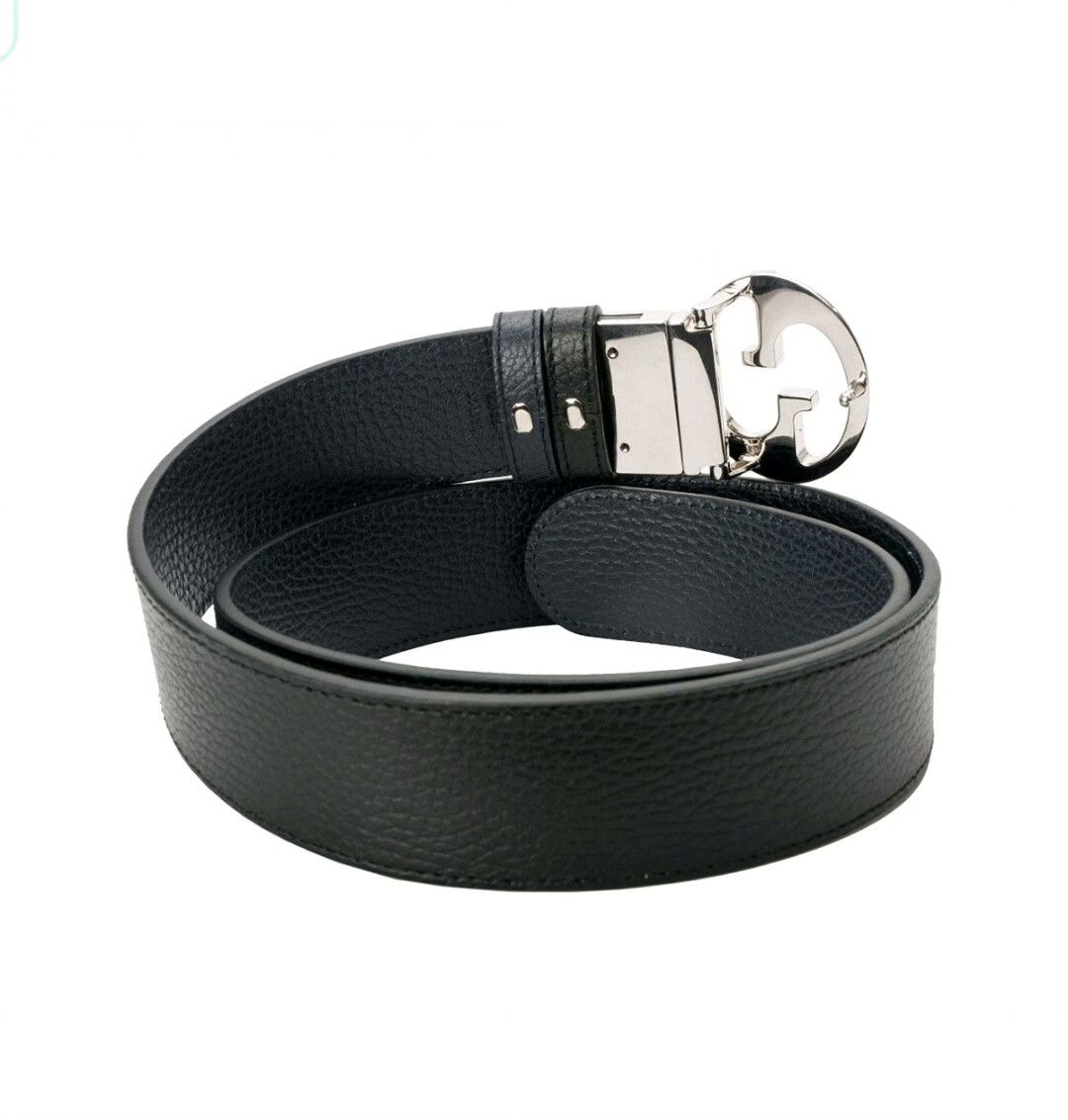 Gucci Gucci Unisex Logo Buckle Leather Belt Size ONE SIZE - 3 Thumbnail