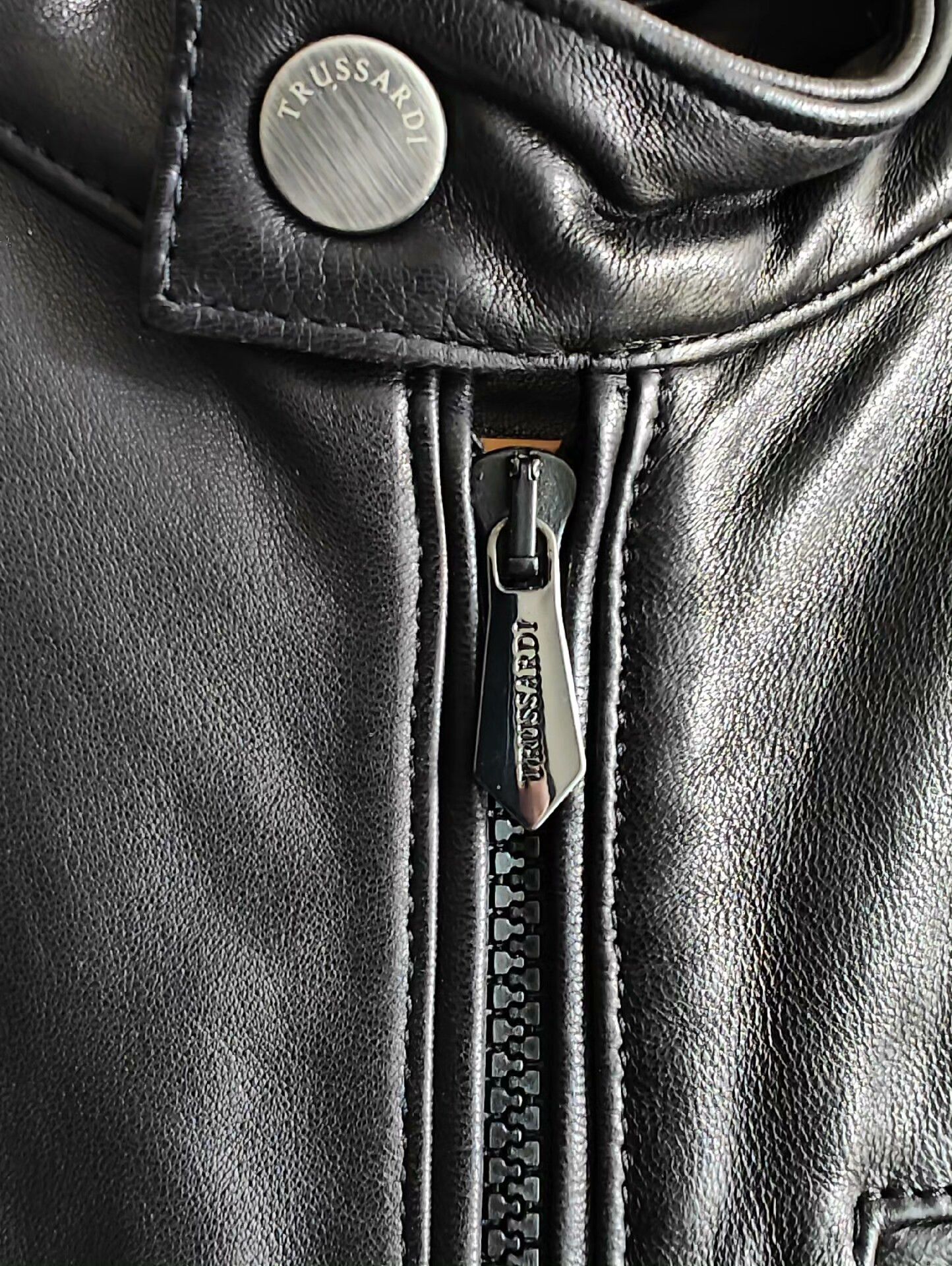 Trussardi Trussardi Lambskin Leather Jacket Size US M / EU 48-50 / 2 - 3 Thumbnail