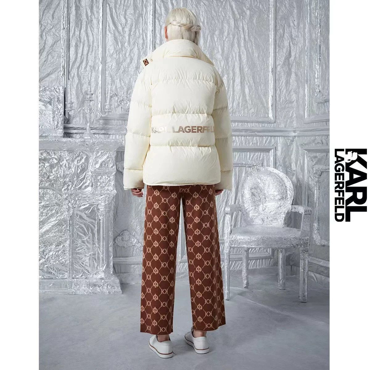 Karl Lagerfeld Karl Lagerfeld Double K Puffer Jacket Size M / US 6-8 / IT 42-44 - 6 Thumbnail