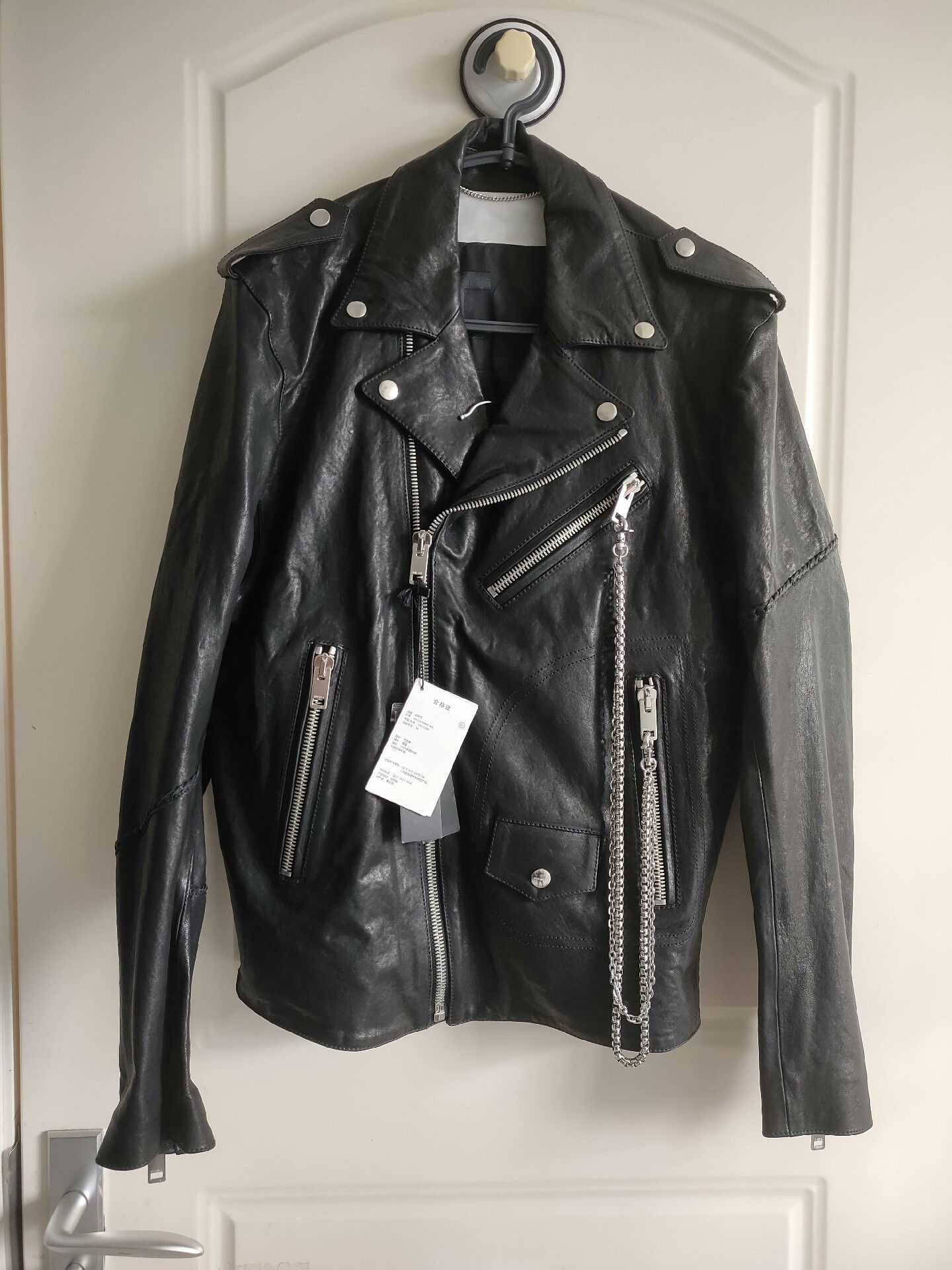 Diesel Diesel SE-LEANDRO Men's Italian Leather Jacket Size US M / EU 48-50 / 2 - 2 Thumbnail