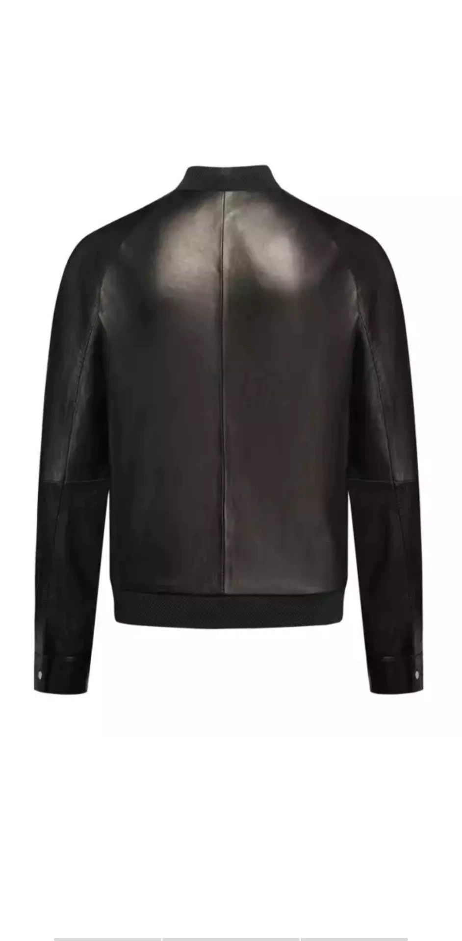 Emporio Armani Emporio Armani Men's Leather Jacket Size US M / EU 48-50 / 2 - 2 Thumbnail