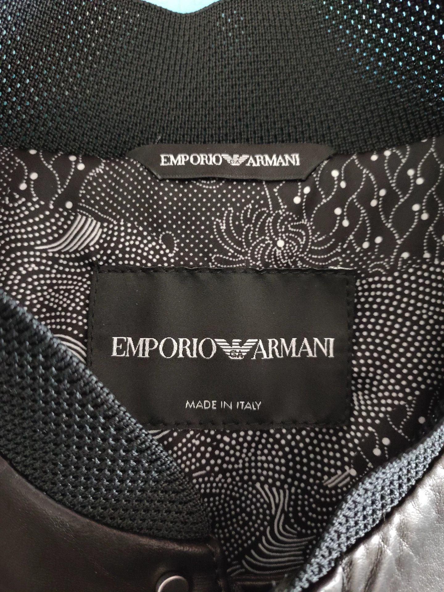 Emporio Armani Emporio Armani Men's Leather Jacket Size US M / EU 48-50 / 2 - 7 Thumbnail