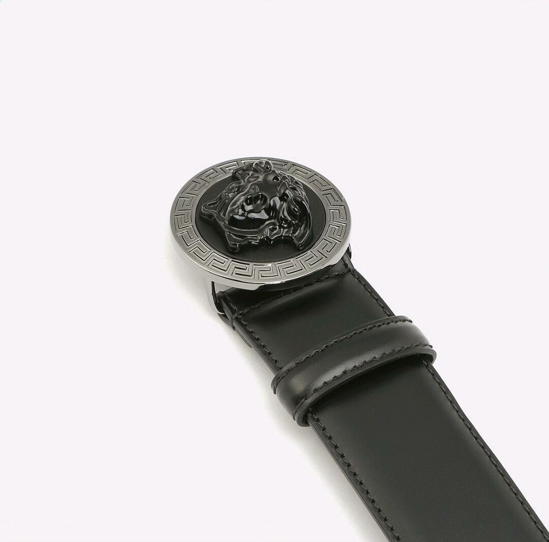Versace VERSACE Men's Medusa Logo Belt Size ONE SIZE - 3 Thumbnail