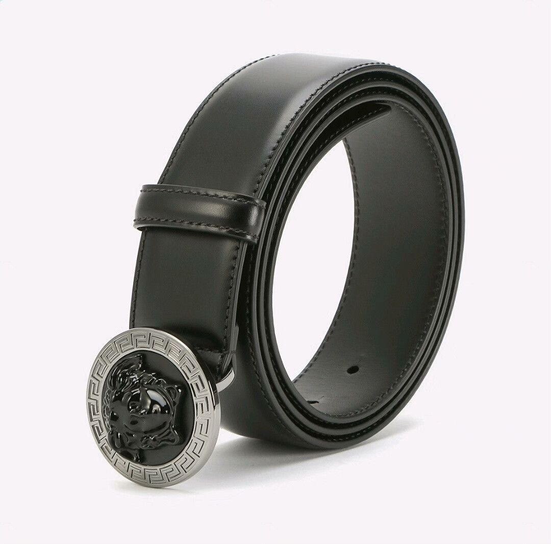 Versace VERSACE Men's Medusa Logo Belt Size ONE SIZE - 2 Thumbnail