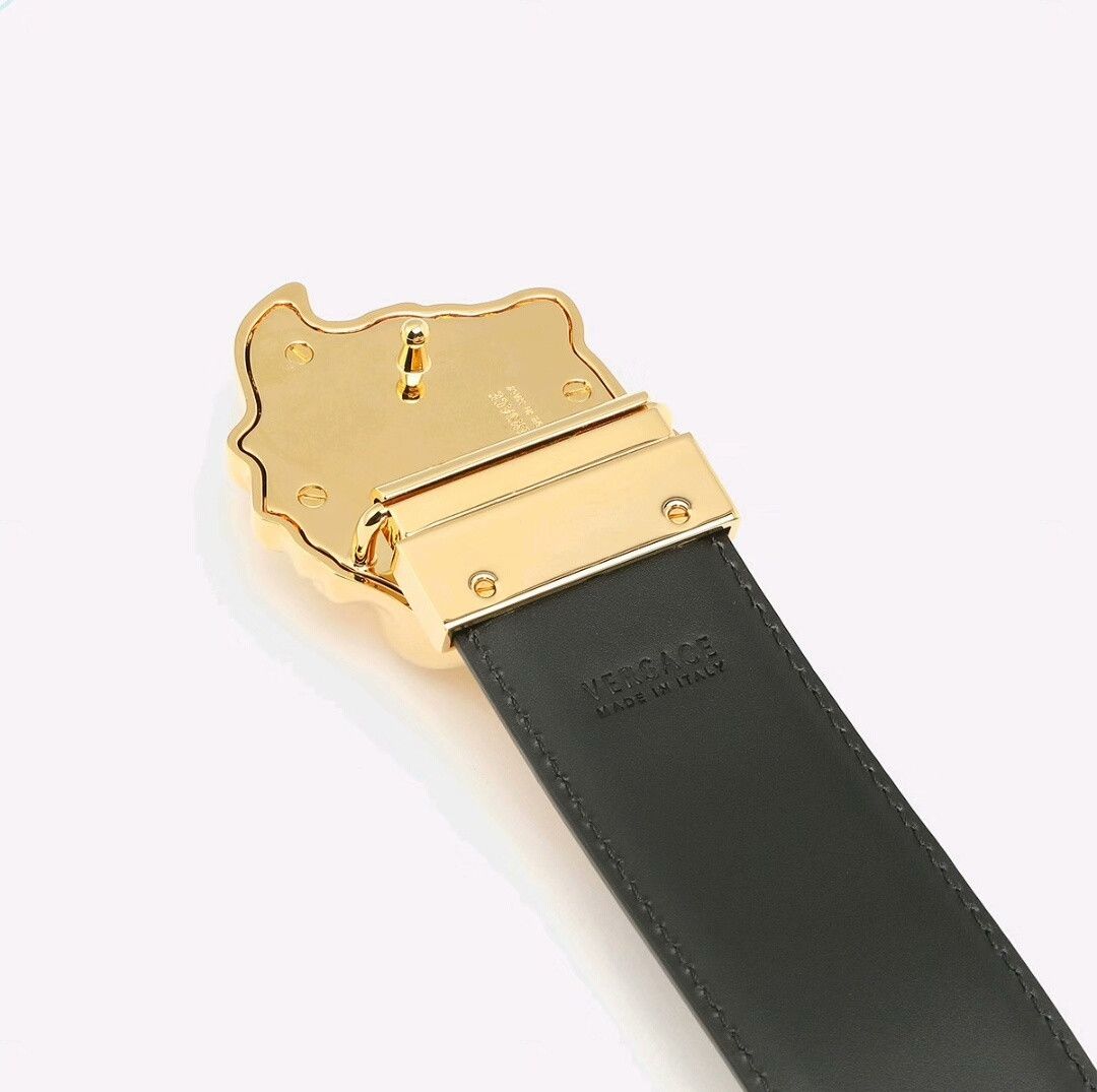 Versace Versace Baroque Print Medusa Logo Belt Size ONE SIZE - 6 Thumbnail