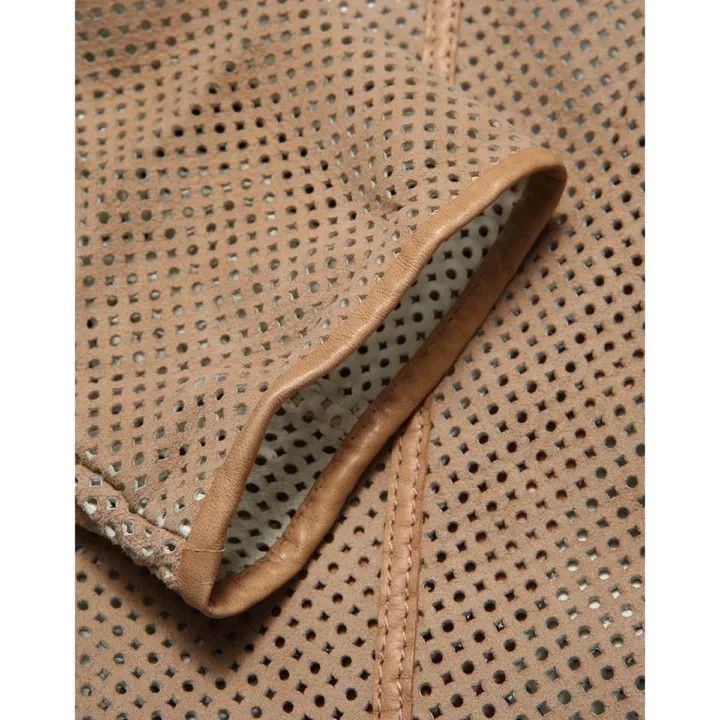 Emporio Armani Emporio Armani Women's Perforated Leather Jacket Size S / US 4 / IT 40 - 6 Thumbnail