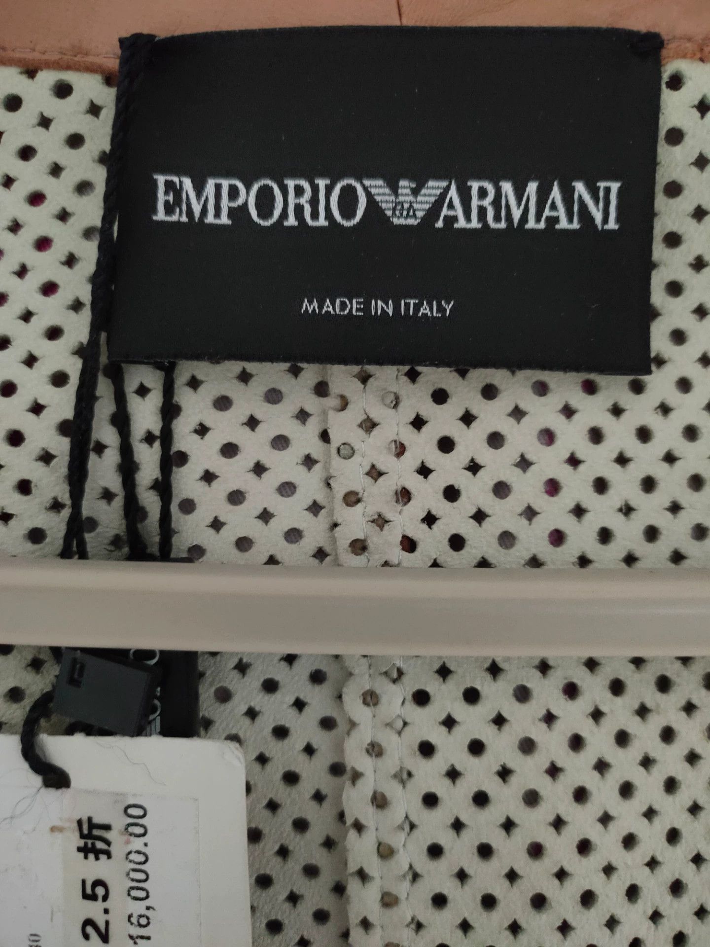 Emporio Armani Emporio Armani Women's Perforated Leather Jacket Size S / US 4 / IT 40 - 5 Thumbnail
