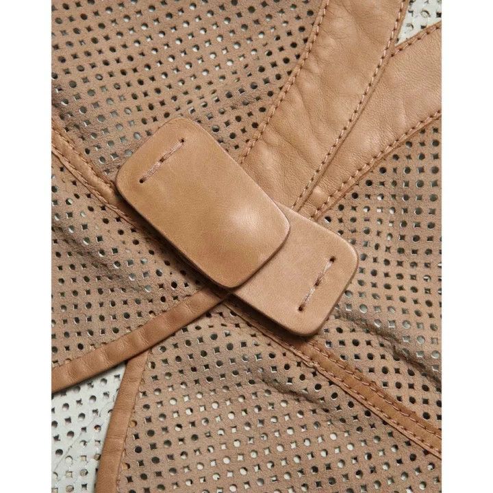 Emporio Armani Emporio Armani Women's Perforated Leather Jacket Size S / US 4 / IT 40 - 7 Thumbnail