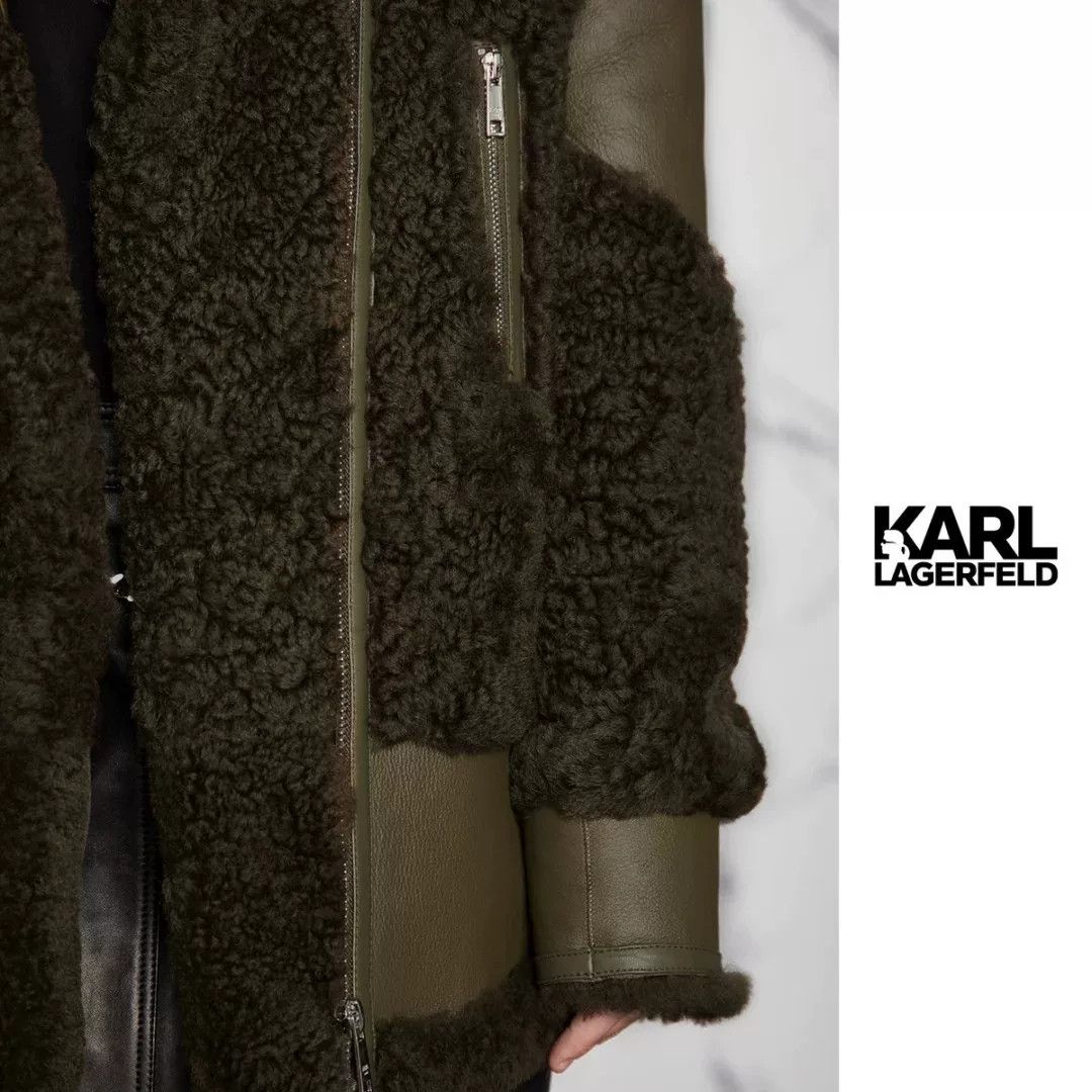 Karl Lagerfeld Karl Lagerfeld Classic Sheepskin Coat Size M / US 6-8 / IT 42-44 - 5 Thumbnail