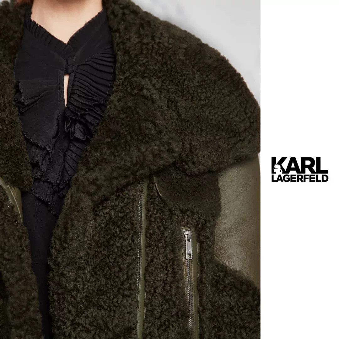 Karl Lagerfeld Karl Lagerfeld Classic Sheepskin Coat Size M / US 6-8 / IT 42-44 - 4 Thumbnail