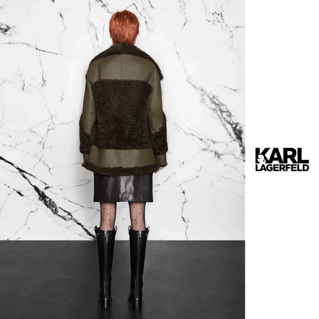 Karl Lagerfeld Karl Lagerfeld Classic Sheepskin Coat Size M / US 6-8 / IT 42-44 - 8 Thumbnail