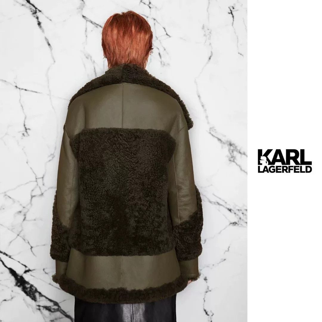 Karl Lagerfeld Karl Lagerfeld Classic Sheepskin Coat Size M / US 6-8 / IT 42-44 - 3 Thumbnail