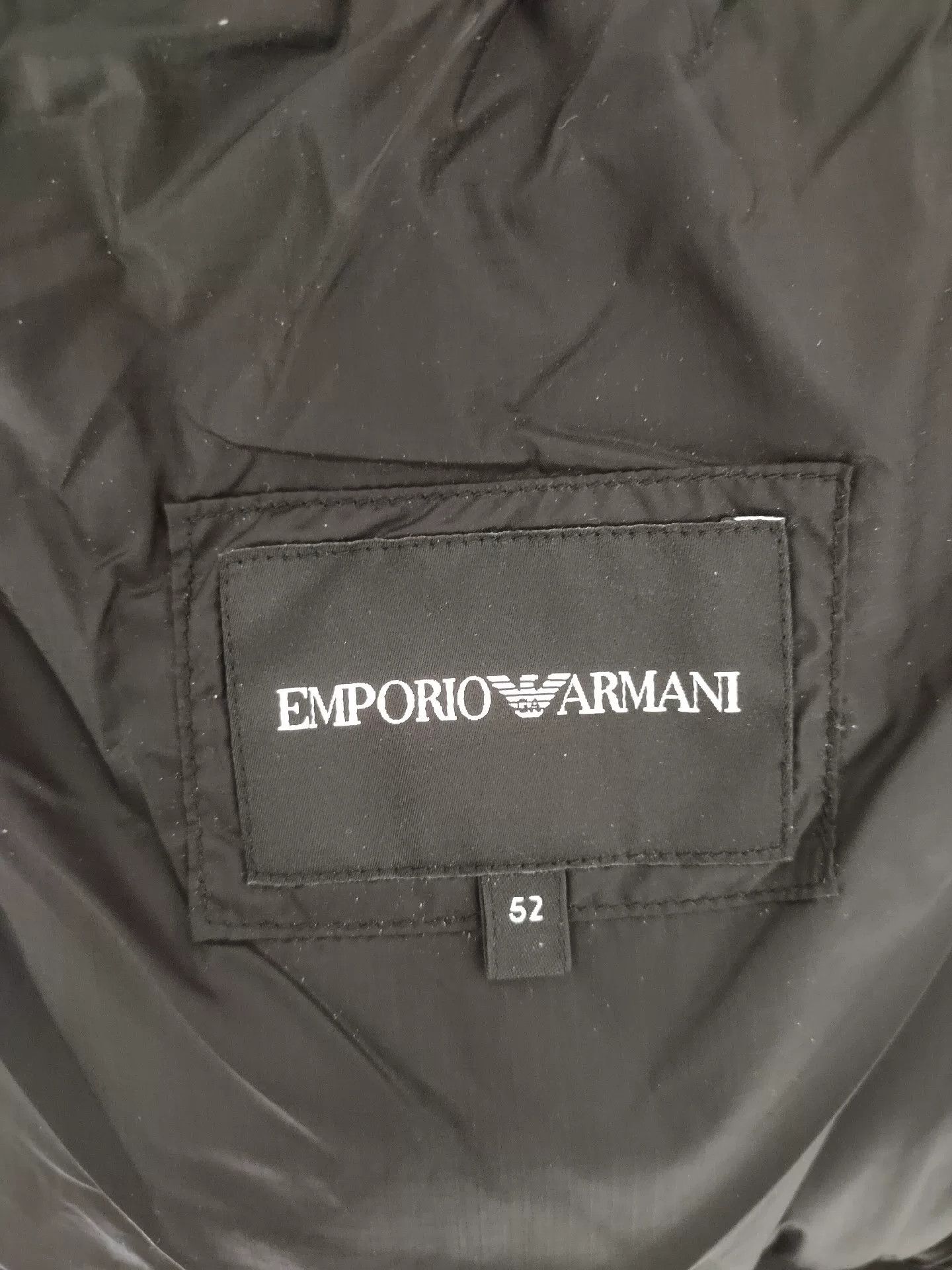 Emporio Armani Emporio Armani Men's Black Gray Down Jacket Size US M / EU 48-50 / 2 - 5 Thumbnail