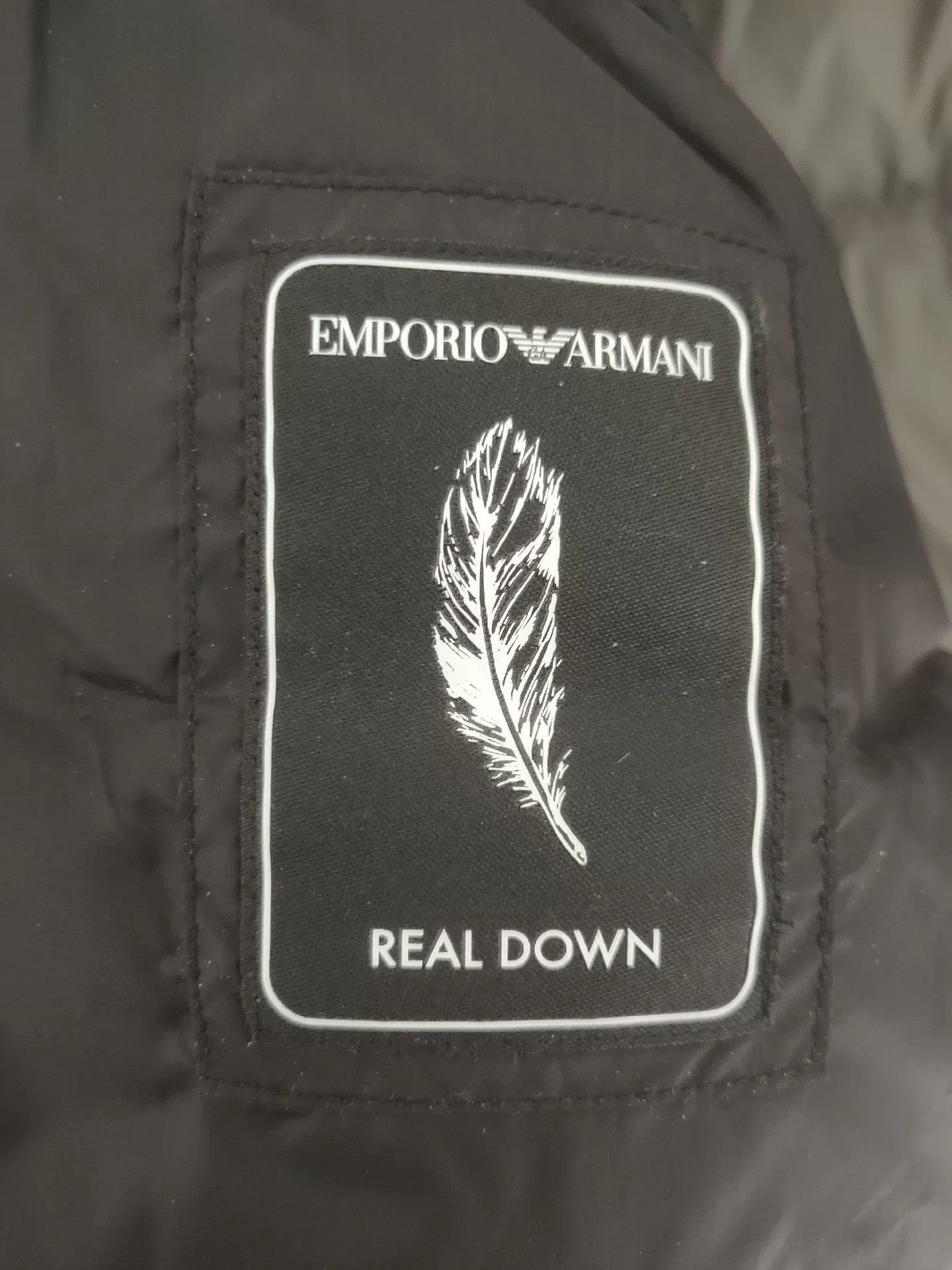 Emporio Armani Emporio Armani Men's Black Gray Down Jacket Size US M / EU 48-50 / 2 - 7 Thumbnail
