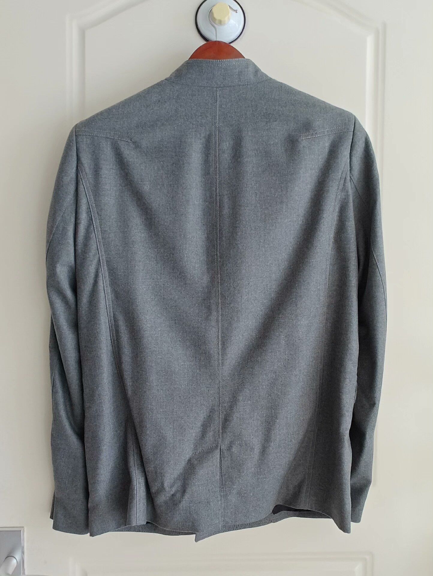 Les Hommes Les Hommes Virgin Wool Stand Collar Blazer Size US M / EU 48-50 / 2 - 2 Thumbnail