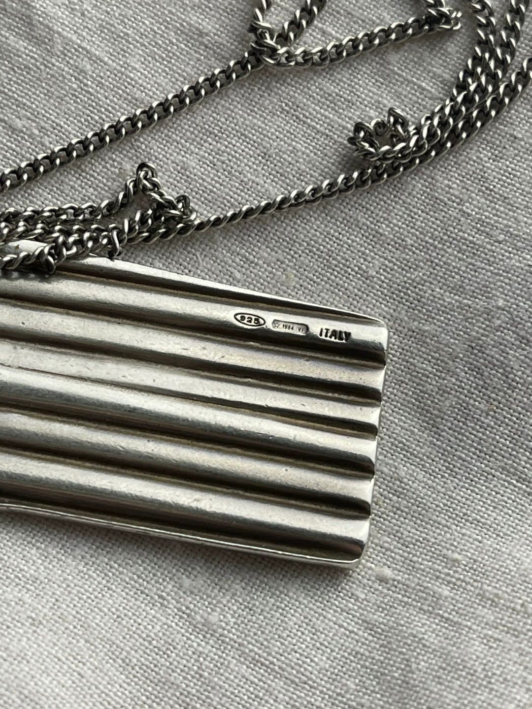 Maison Margiela Maison Martin Margiela Silver Three-Layer Necklace Size ONE SIZE - 2 Thumbnail