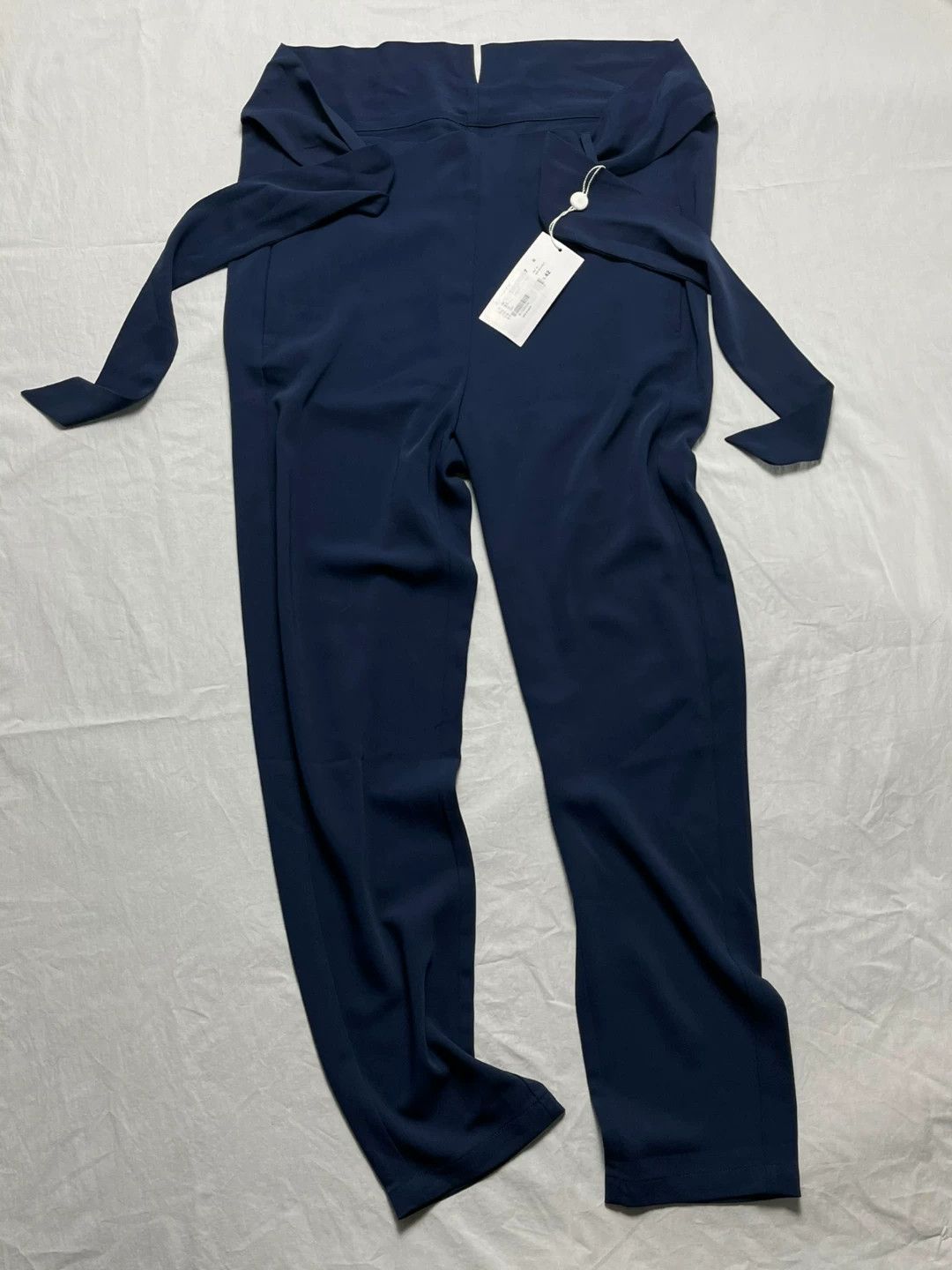 MM6 Maison Martin Margiela Belted Navy Trousers Size 42" / US 20 - 2 Thumbnail