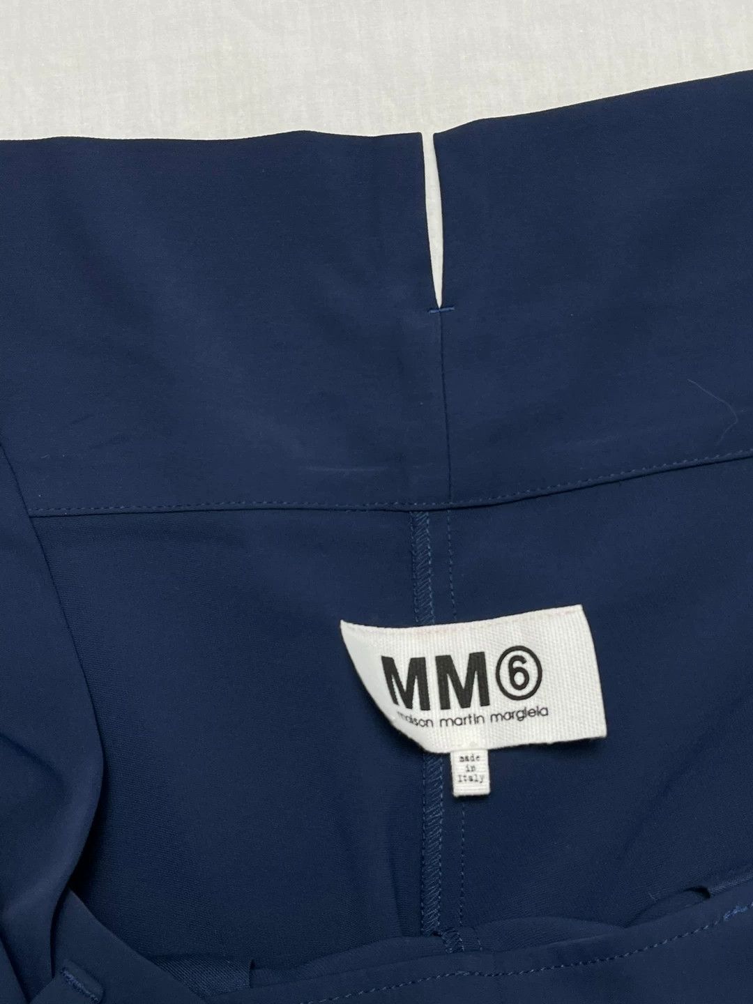 MM6 Maison Martin Margiela Belted Navy Trousers Size 42" / US 20 - 5 Thumbnail