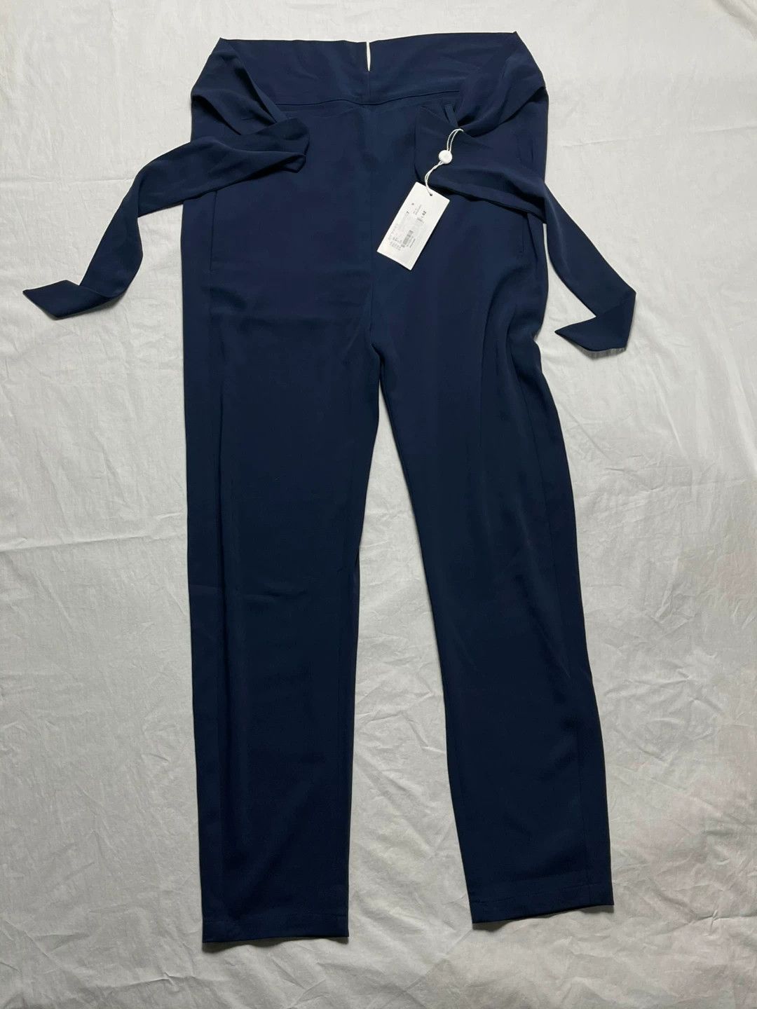 MM6 Maison Martin Margiela Belted Navy Trousers Size 42" / US 20 - 4 Thumbnail
