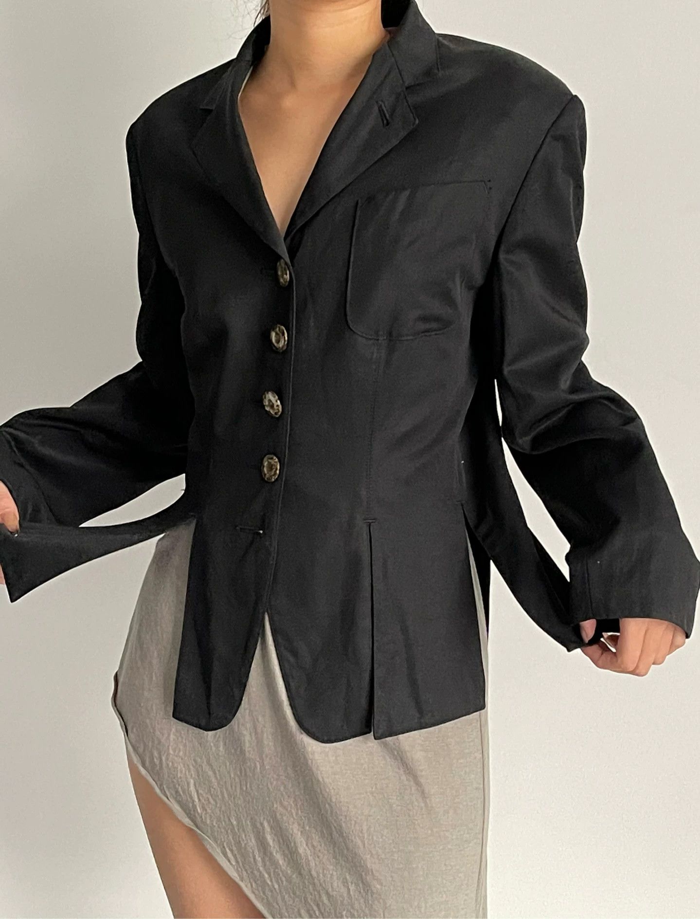 Jean Paul Gaultier Jean Paul Gaultier Split Hem Blazer Size M / US 6-8 / IT 42-44 - 8 Thumbnail