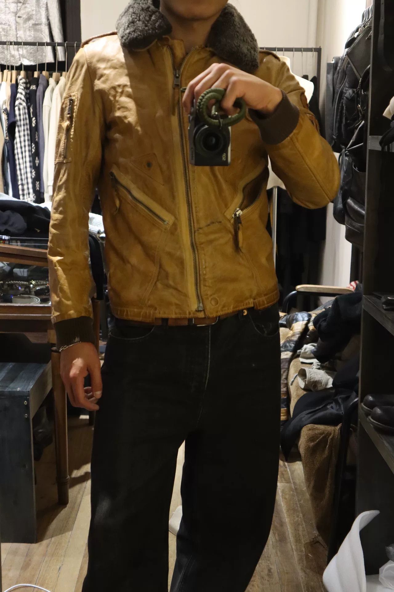 Jean Paul Gaultier Jean Paul GAULTIER Air Force Leather Jacket Size US M / EU 48-50 / 2 - 2 Thumbnail