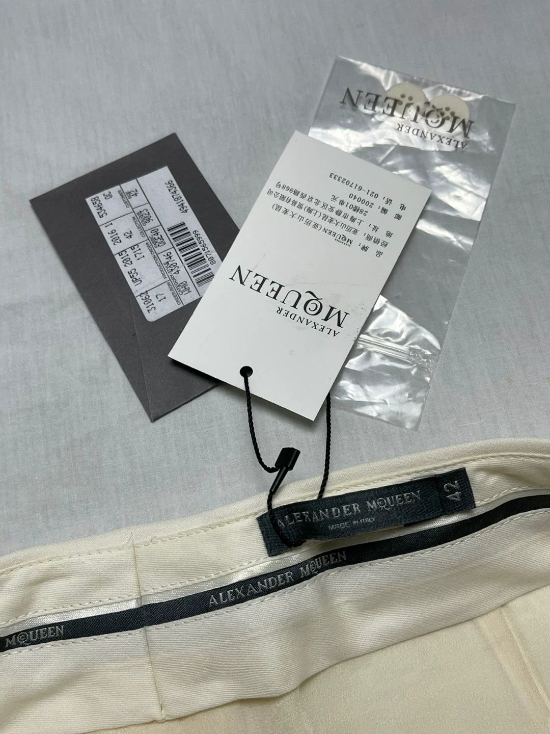McQ Alexander McQueen Alexander McQueen Acetate Drape Trousers Size US 26 / EU 42 - 6 Thumbnail