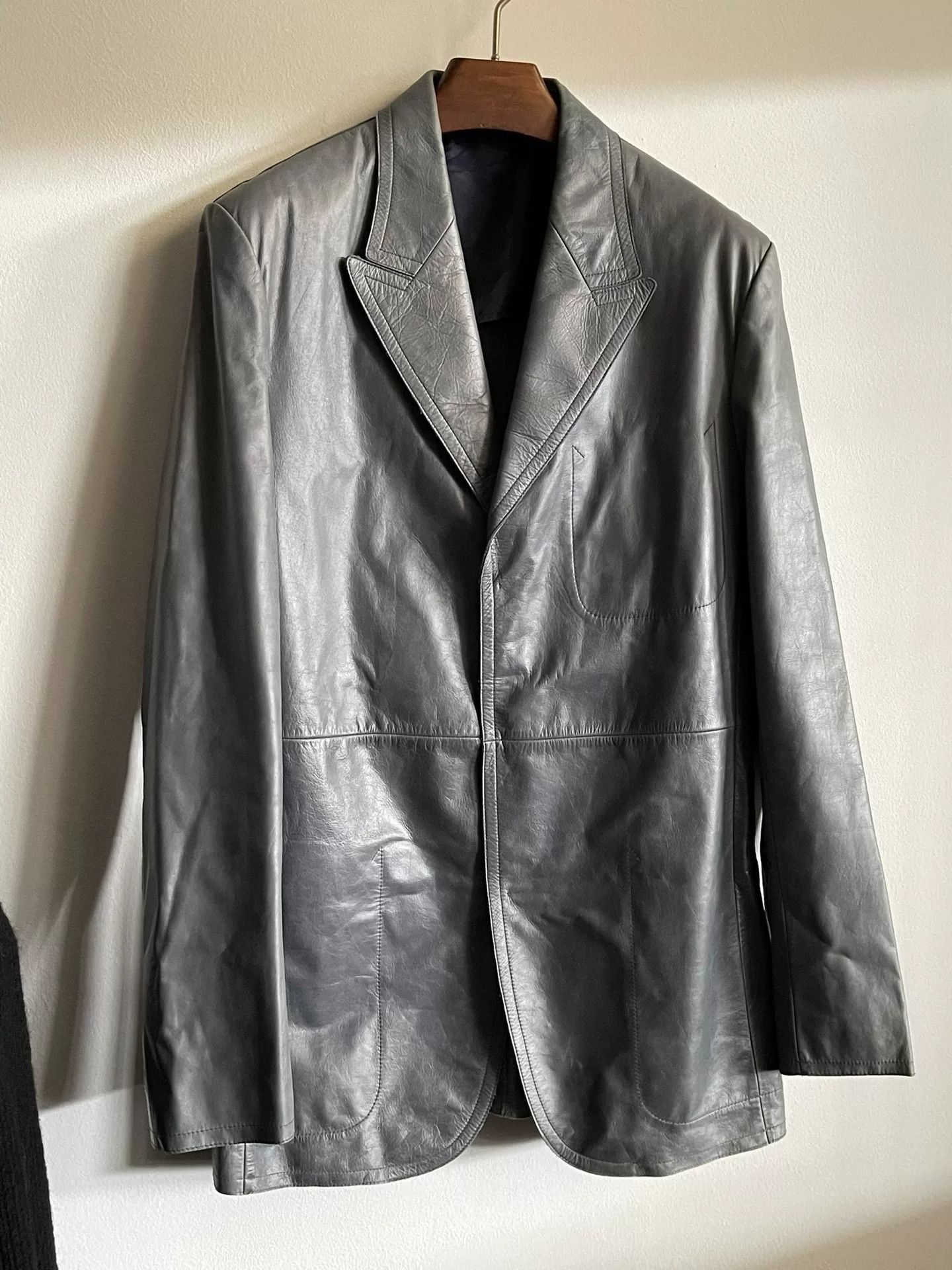 Jean Paul Gaultier Jean Paul Gaultier Leather Blazer Size US M / EU 48-50 / 2 - 3 Thumbnail