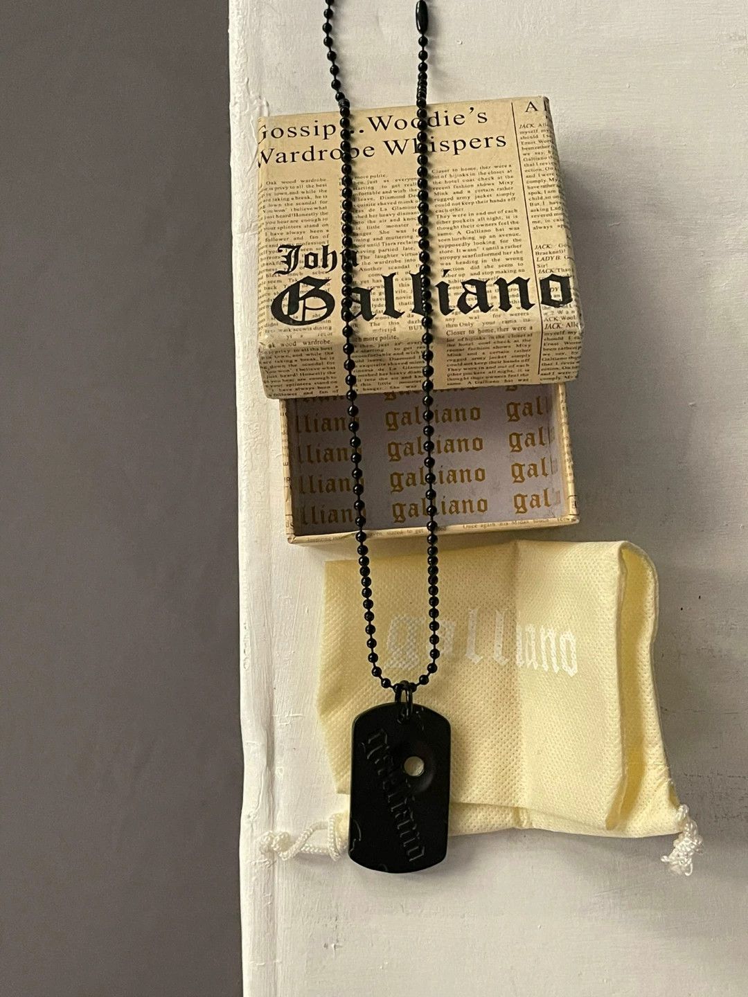 John Galliano John Galliano Dog Tag Necklace Size ONE SIZE - 4 Thumbnail