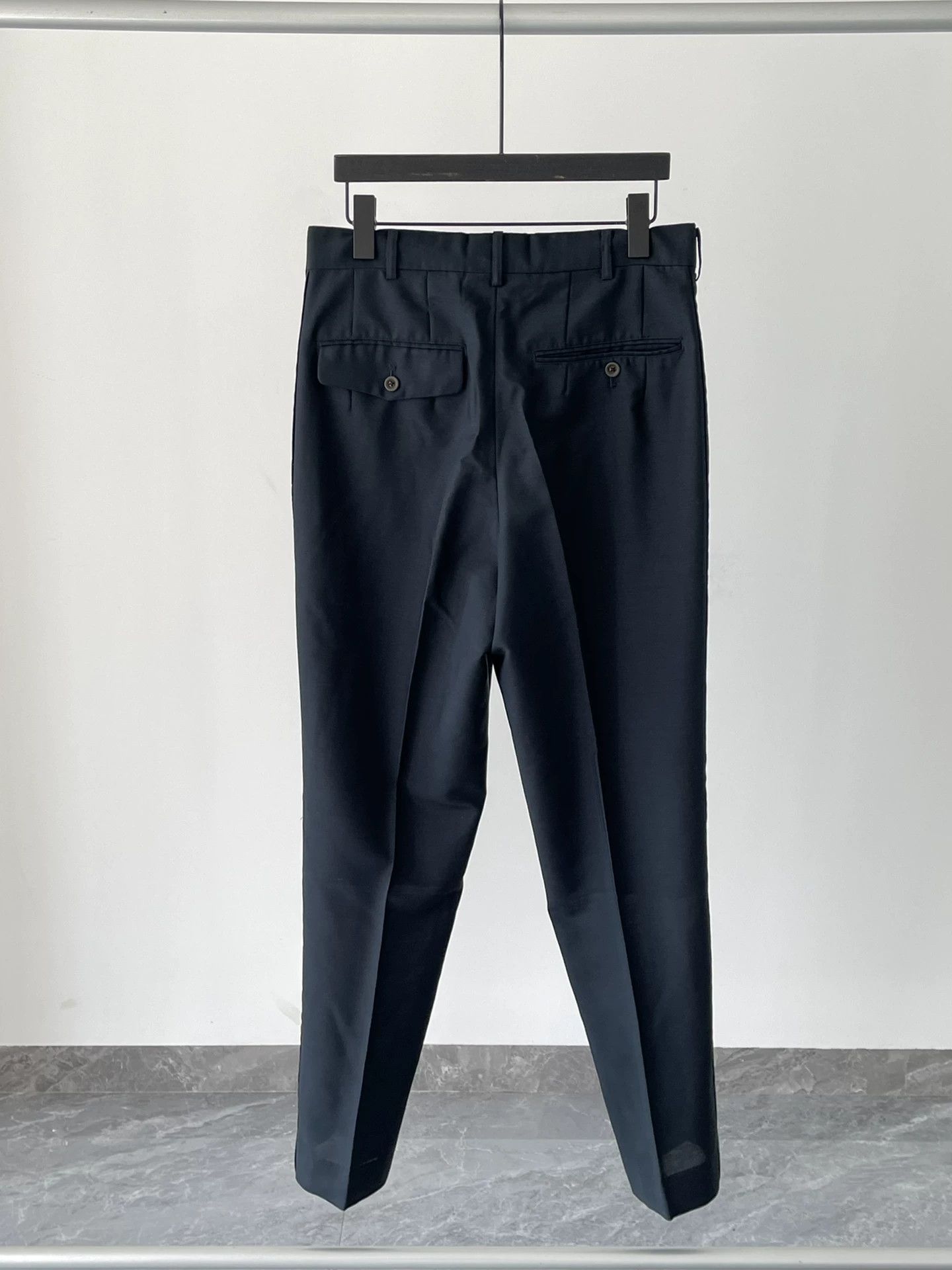 Yohji Yamamoto Yohji Yamamoto 90s Indigo Wool Trousers Size US 35 - 2 Thumbnail