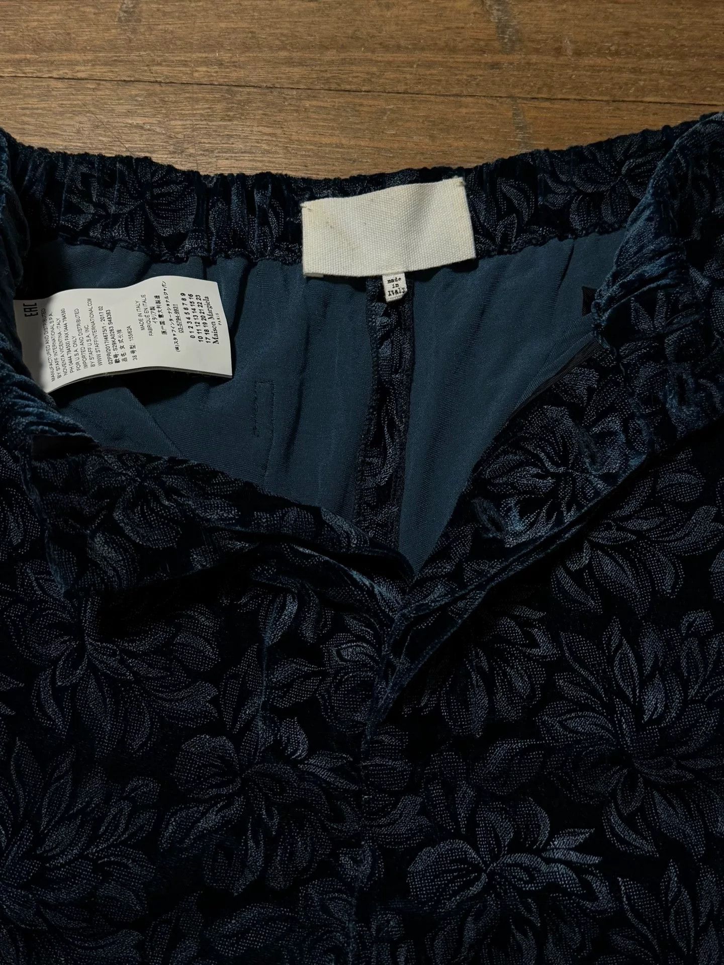 Maison Margiela Maison Margiela 17SS Blue Floral Smoking Pants Size 38" / US 16 / IT 52 - 5 Thumbnail