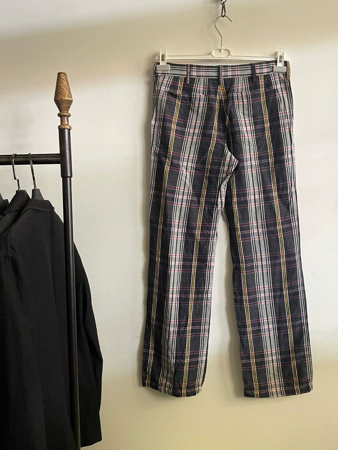 Dries Van Noten Dries Van Noten 2005 SS Runway Check Trousers Size US 30 / EU 46 - 2 Thumbnail