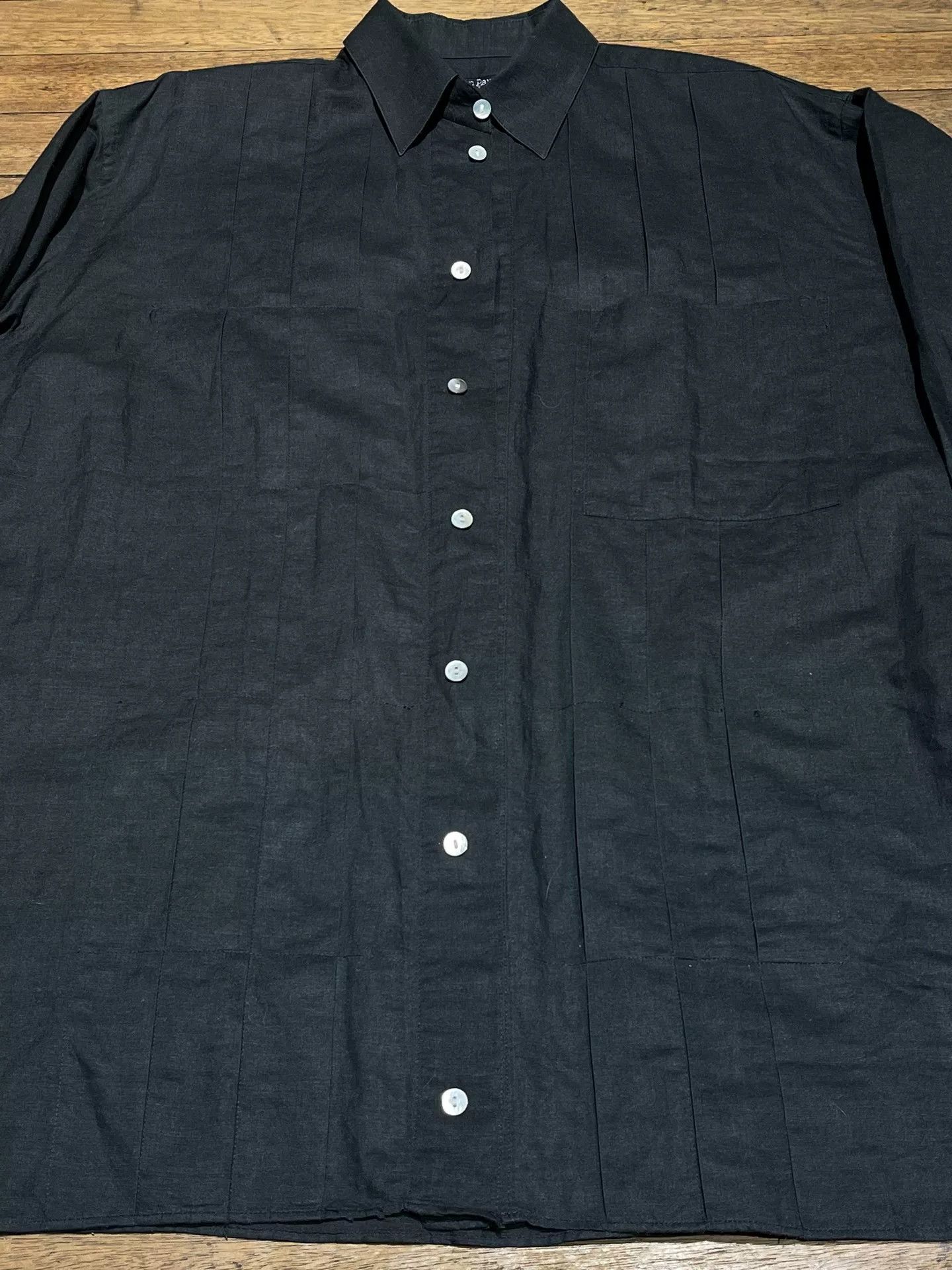 Jean Paul Gaultier Jean Paul GAULTIER Cotton-Linen Pleated Cocoon Shirt Size US M / EU 48-50 / 2 - 6 Thumbnail