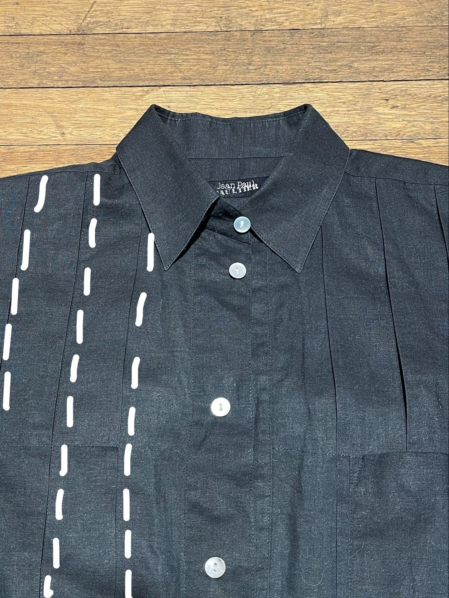 Jean Paul Gaultier Jean Paul GAULTIER Cotton-Linen Pleated Cocoon Shirt Size US M / EU 48-50 / 2 - 4 Thumbnail