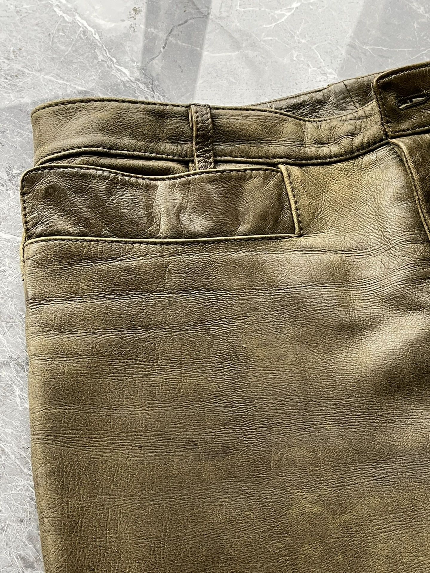 Dirk Bikkembergs Dirk Bikkembergs 98AW Leather Biker Pants Size US 30 / EU 46 - 5 Thumbnail
