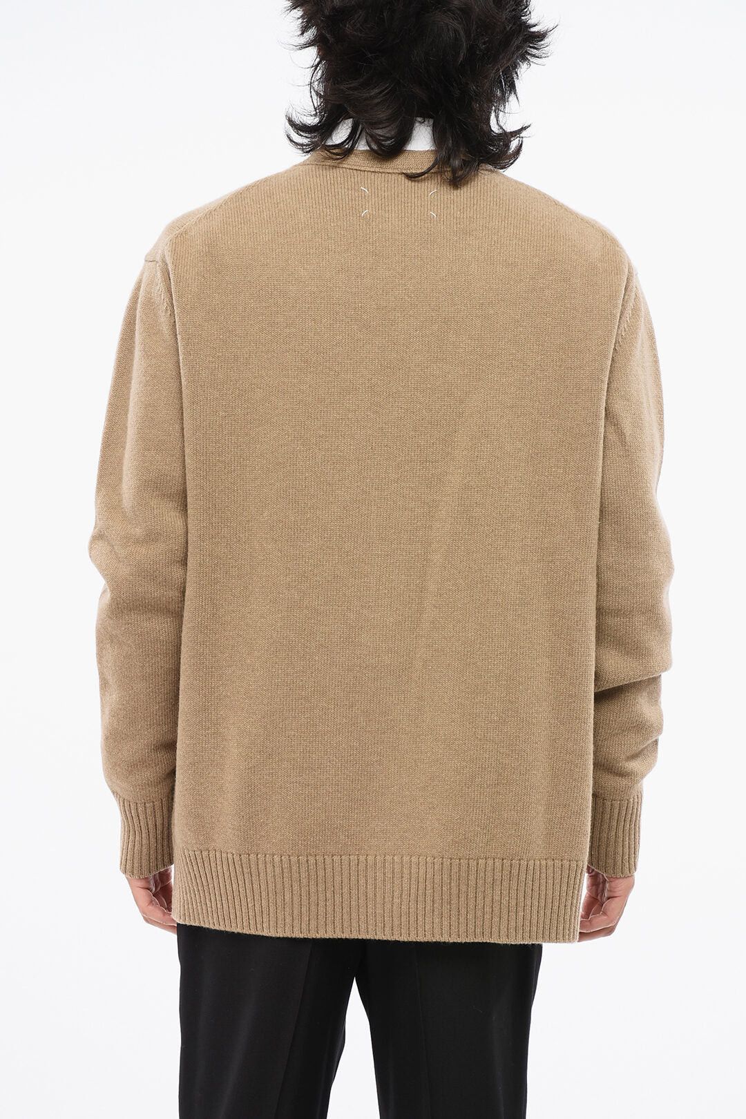 Maison Margiela MM10 Wool Cardigan with V-Neck Size US XS / EU 42 / 0 - 2 Thumbnail