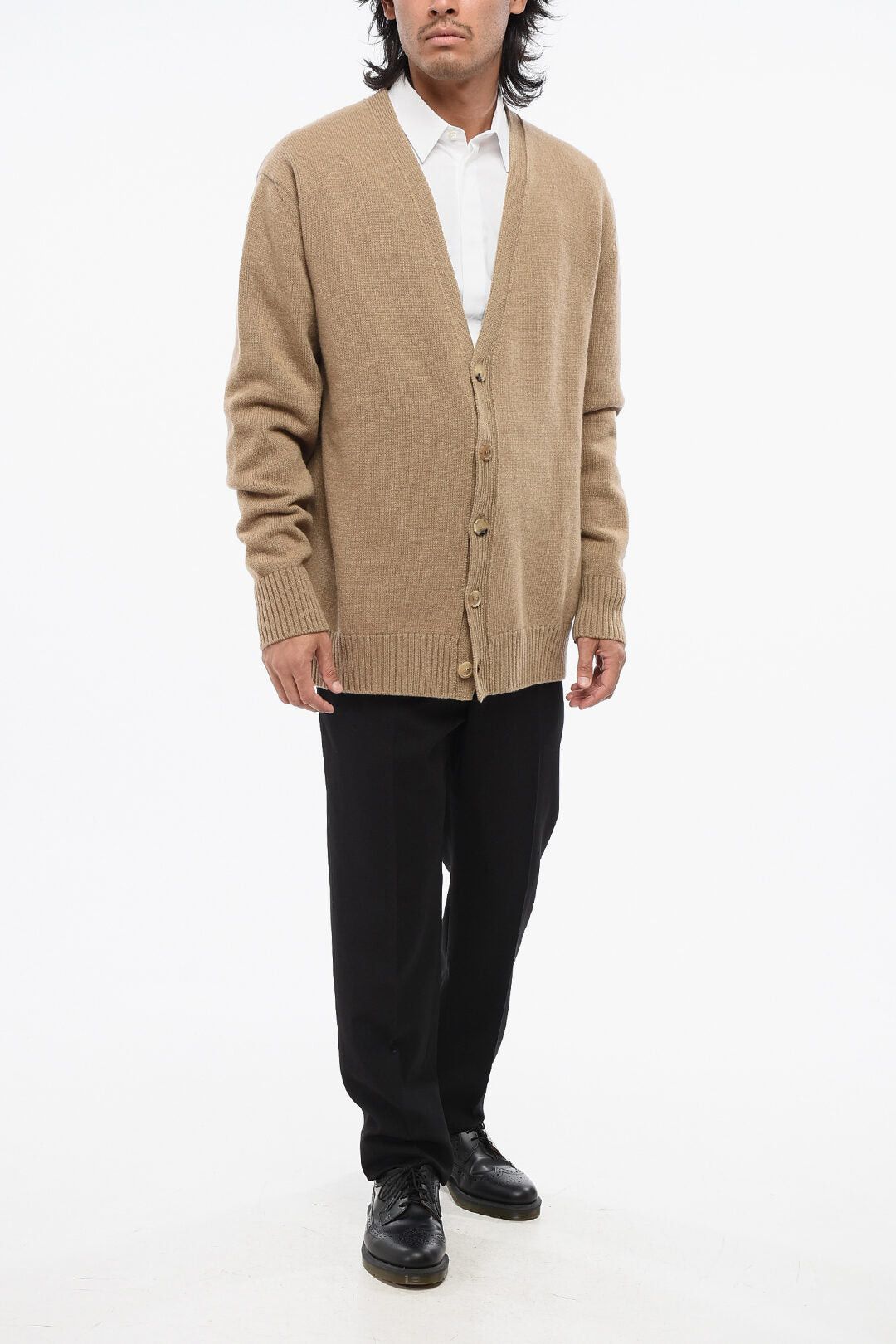 Maison Margiela MM10 Wool Cardigan with V-Neck Size US M / EU 48-50 / 2 - 4 Thumbnail