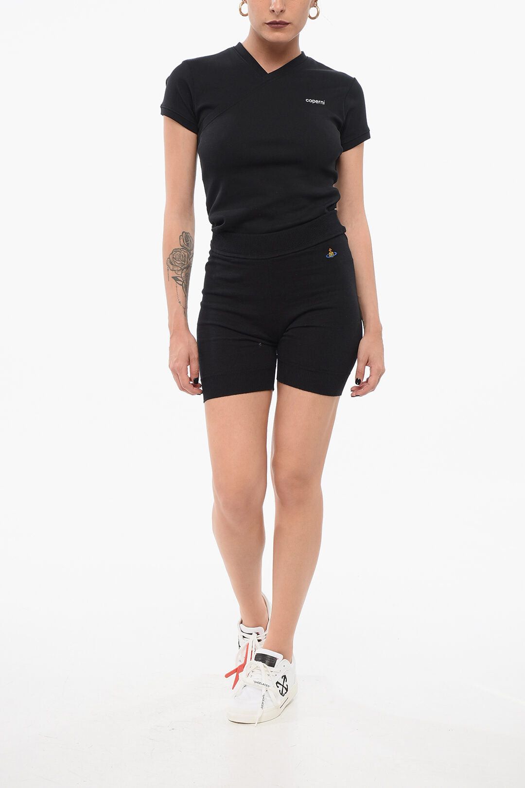 Knit Shorts BEA With Embroidered Logo
