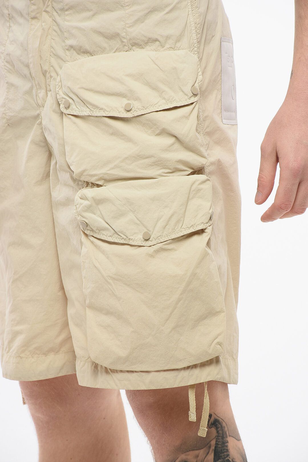 Ten C Solid-Color Nylon Cargo Shorts Size US 31 - 3 Thumbnail