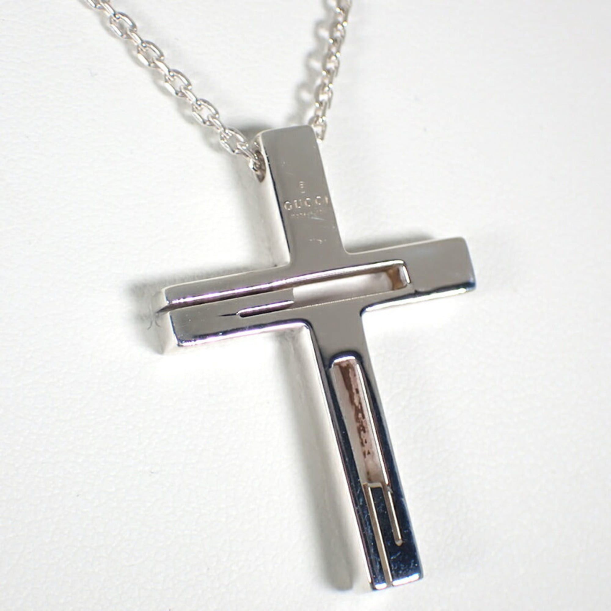 Gucci GUCCI 925 Branded G Cross Necklace Pendant Size ONE SIZE - 4 Thumbnail