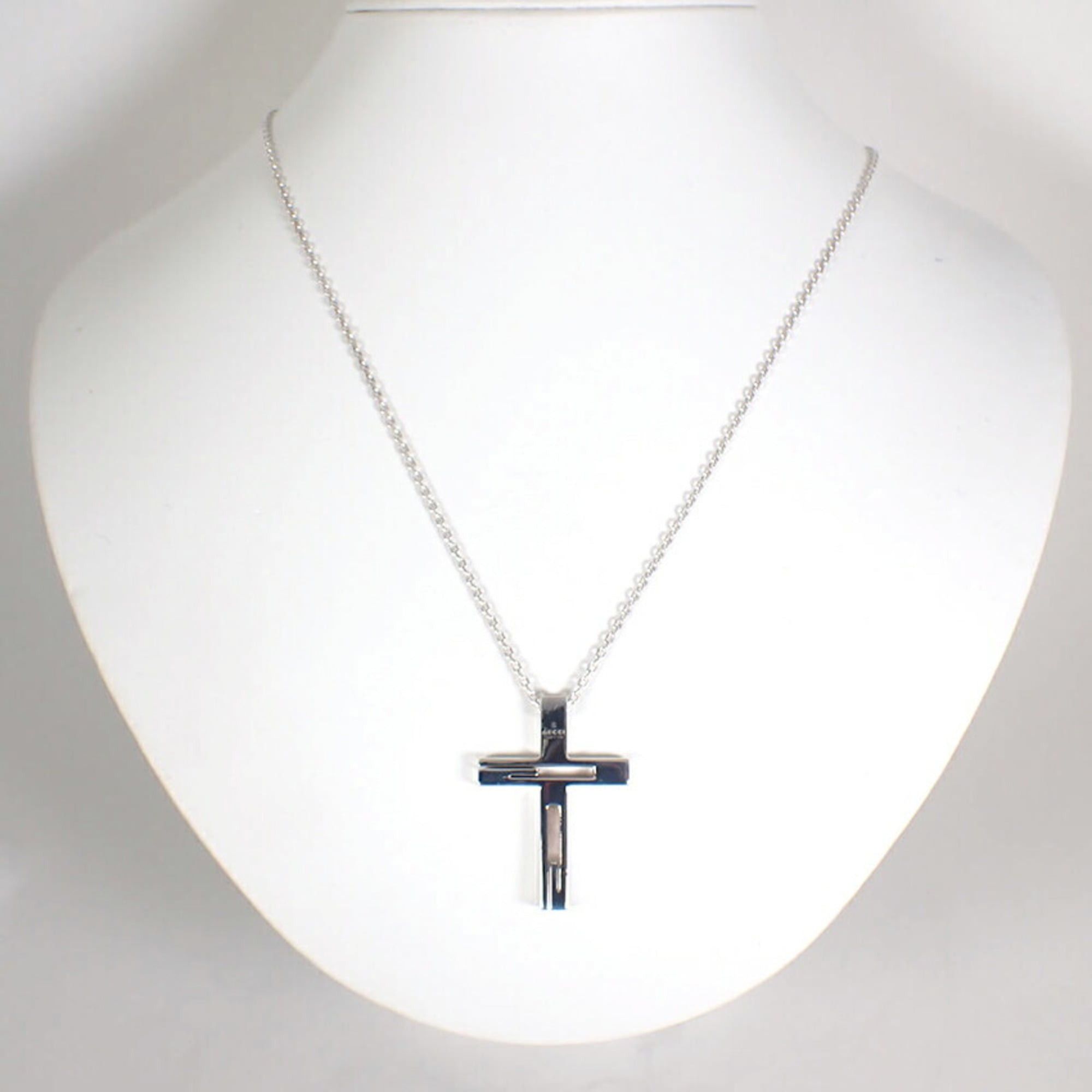 Gucci GUCCI 925 Branded G Cross Necklace Pendant Size ONE SIZE - 3 Thumbnail